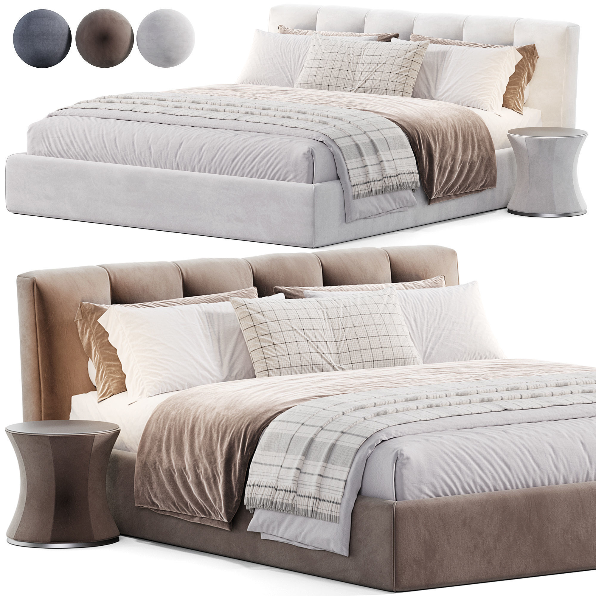 Warp bed by Lema 3D model_1