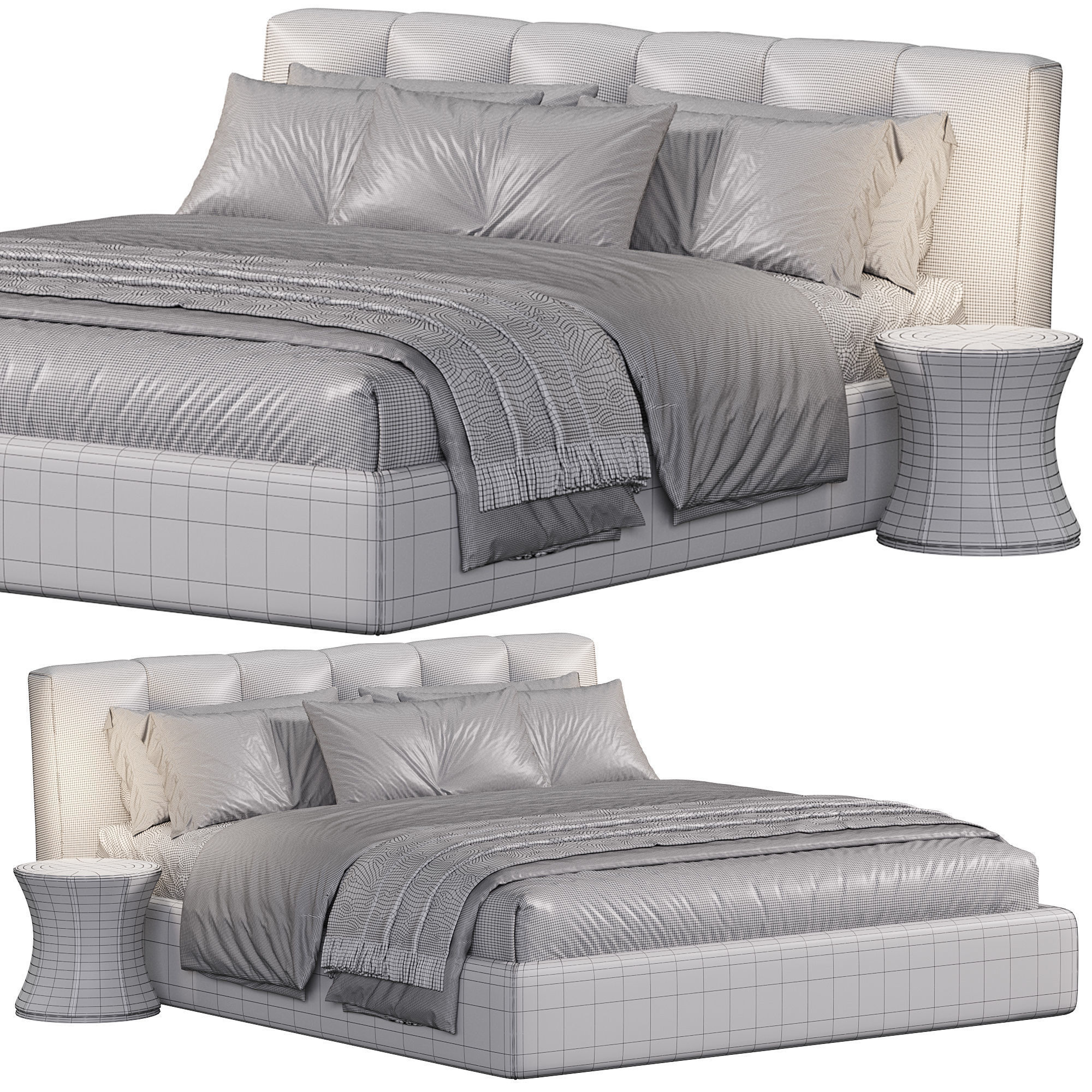 Warp bed by Lema 3D model_5