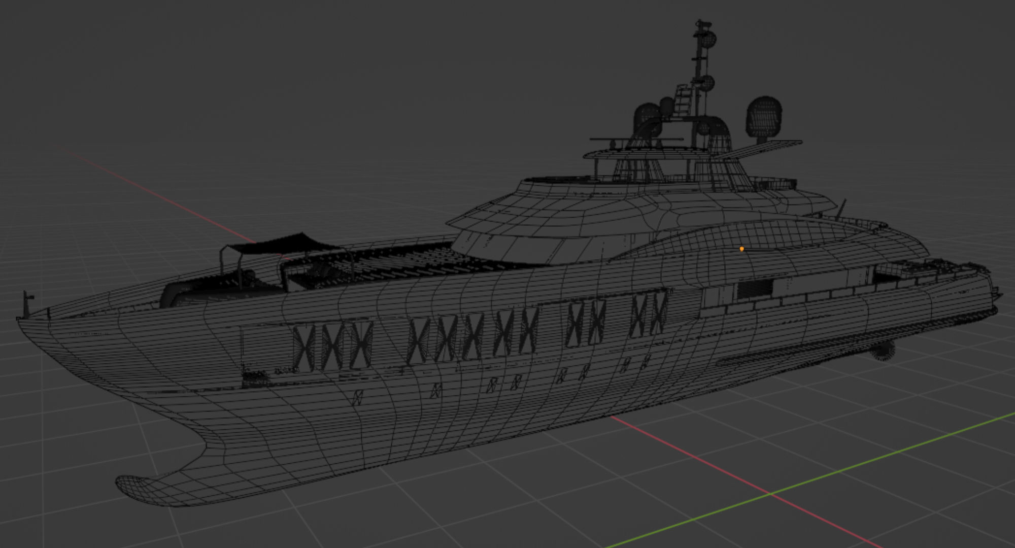 Alia Yachts Samurai - Yacht with full Interior Low-poly 3D model_27