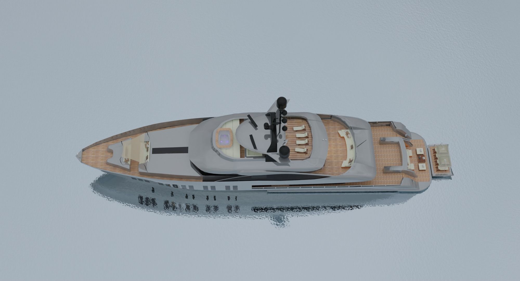 Alia Yachts Samurai - Yacht with full Interior Low-poly 3D model_26