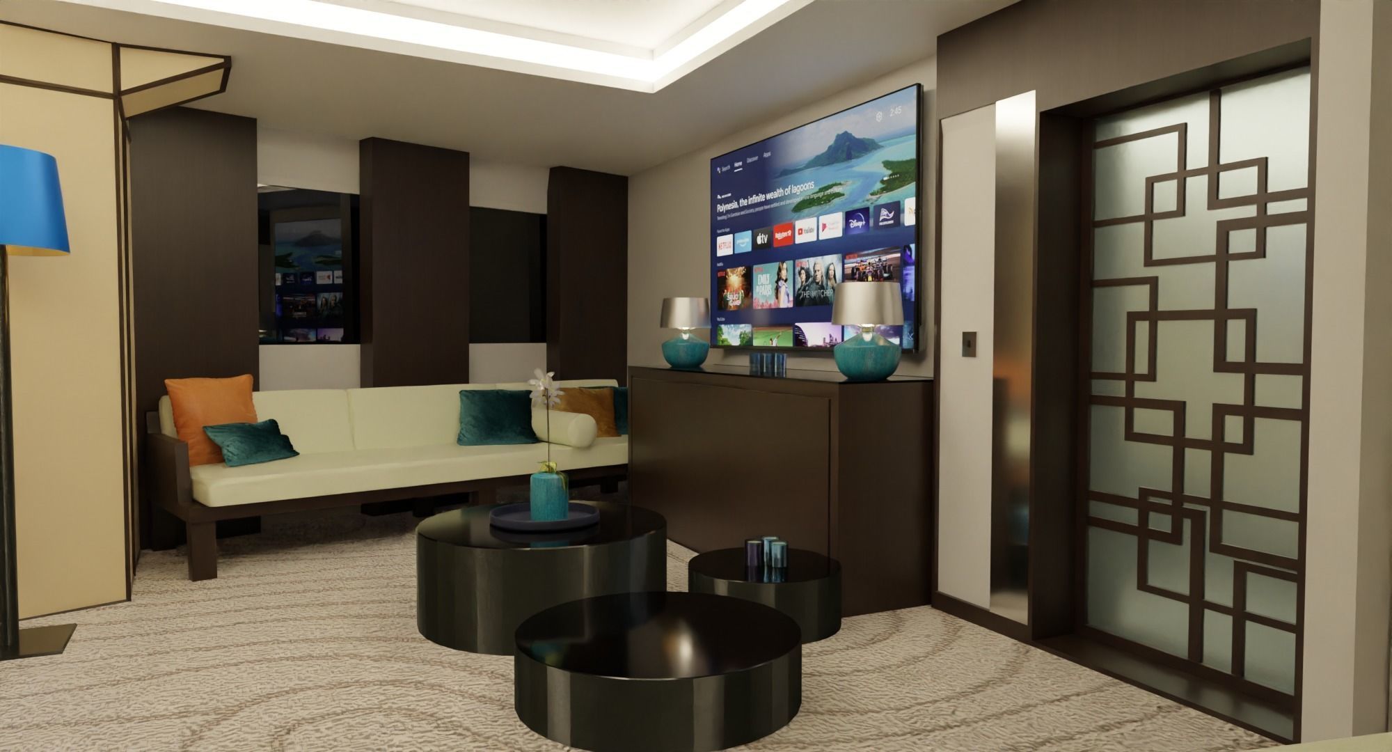 Alia Yachts Samurai - Yacht with full Interior Low-poly 3D model_22