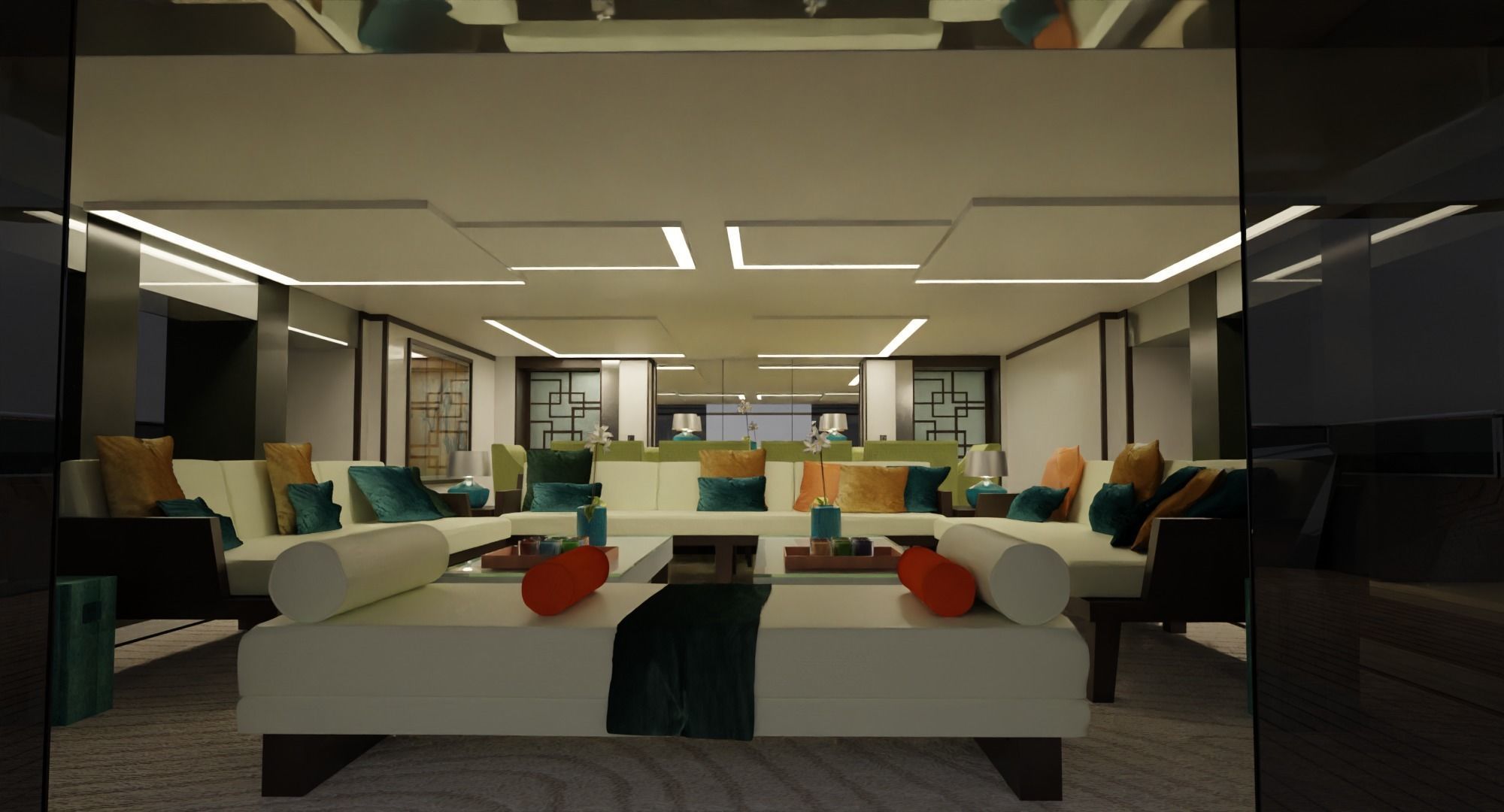 Alia Yachts Samurai - Yacht with full Interior Low-poly 3D model_11