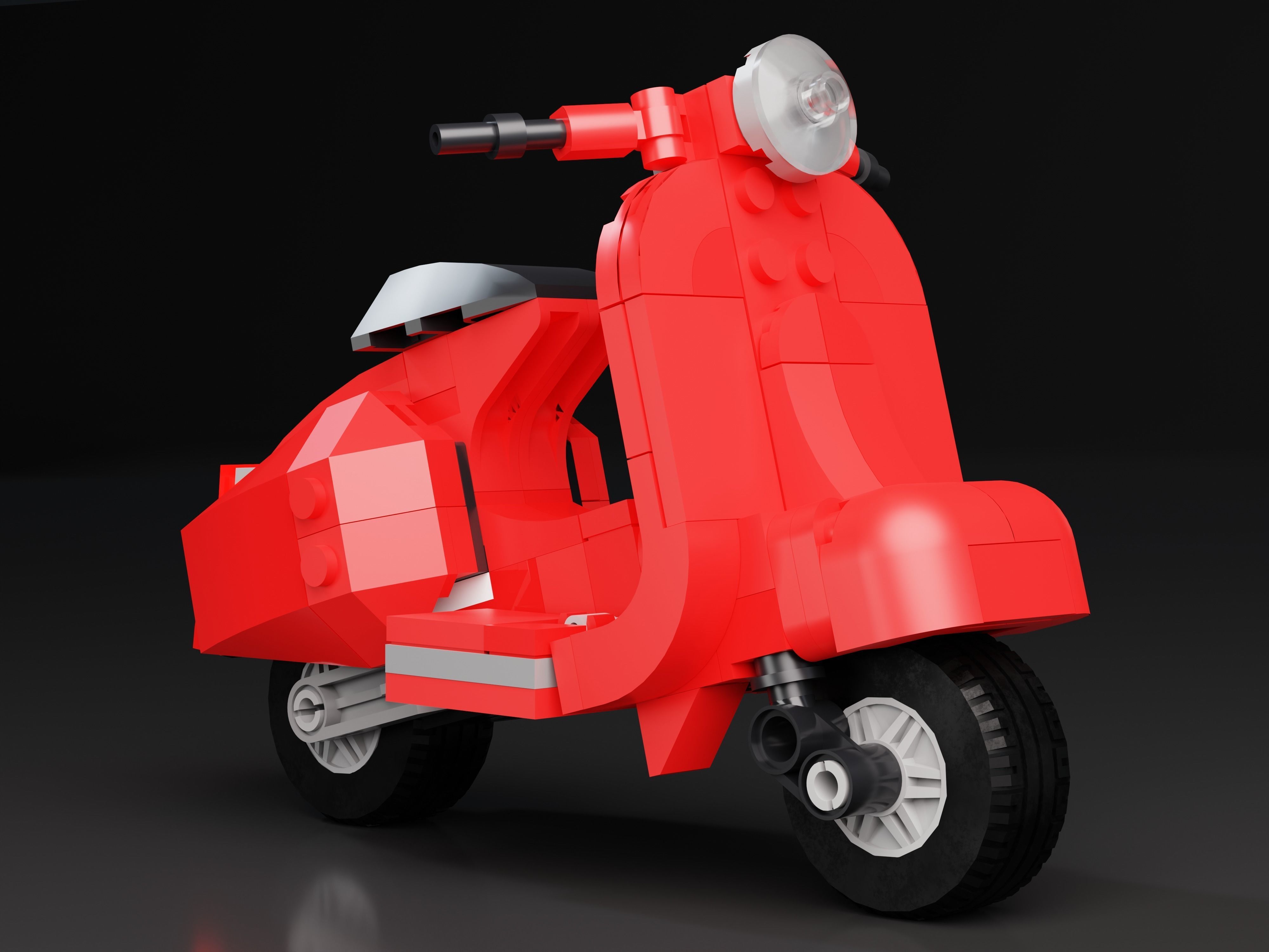 Lego Vespa 3D model 3D model 3D model CGTrader
