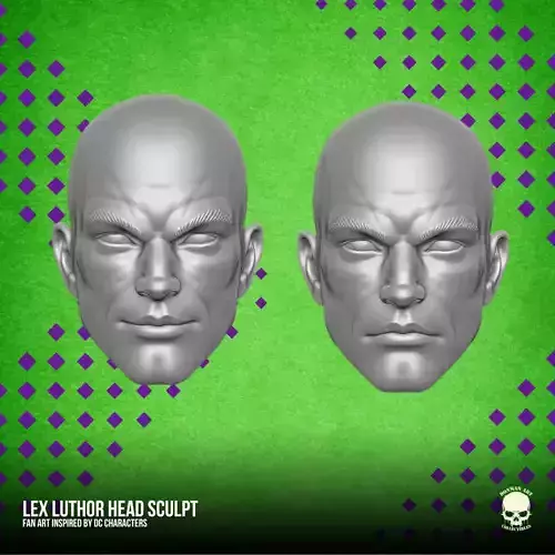 Lex Luthor Fan Art Head 3D printable File