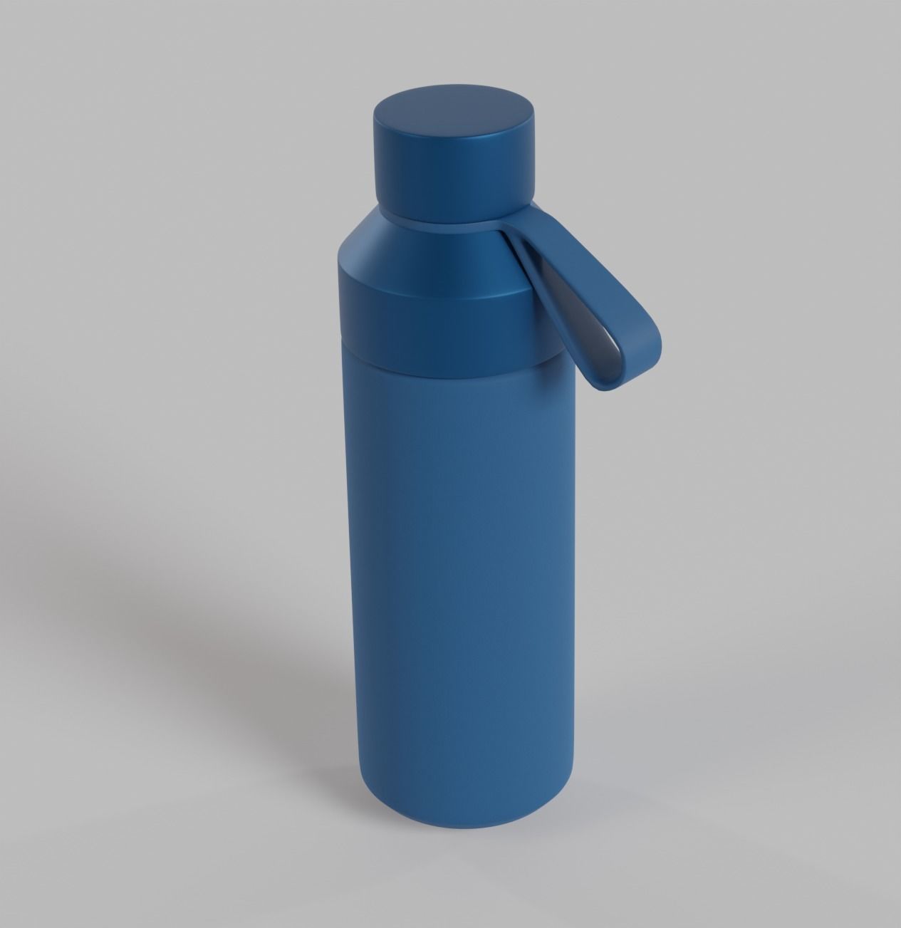 Water bottle Low-poly 3D model Low-poly 3D model_1