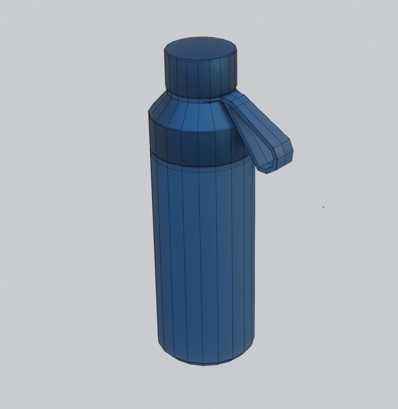 Water bottle Low-poly 3D model Low-poly 3D model_2