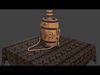 Wooden moldavian flask PBR low-poly Free low-poly 3D model_1