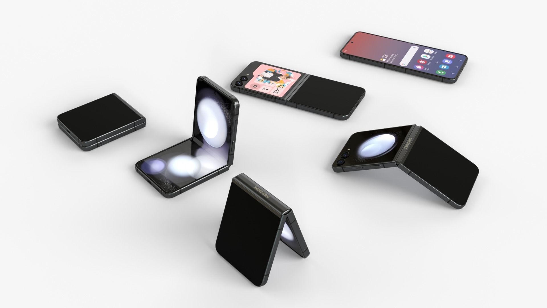 Full Collection Samsung Galaxy Z Flip 5 3D model_5