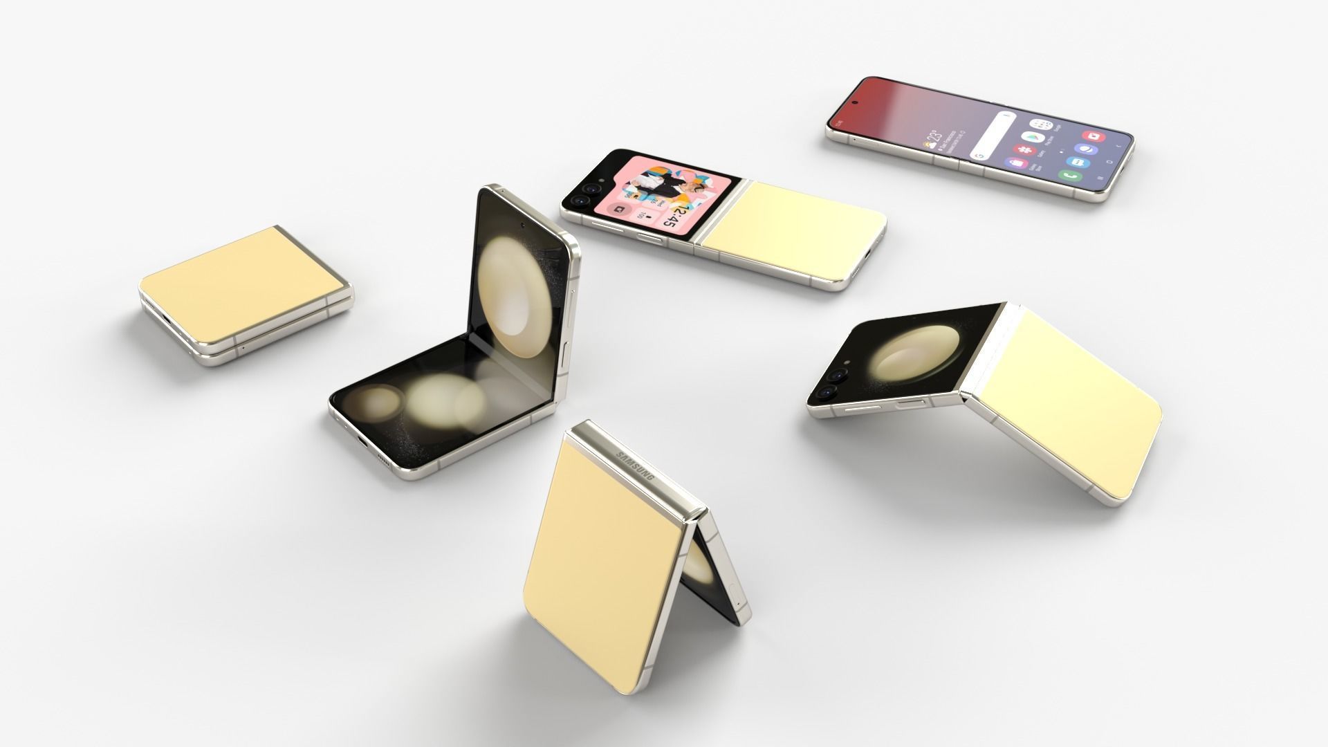 Full Collection Samsung Galaxy Z Flip 5 3D model_2