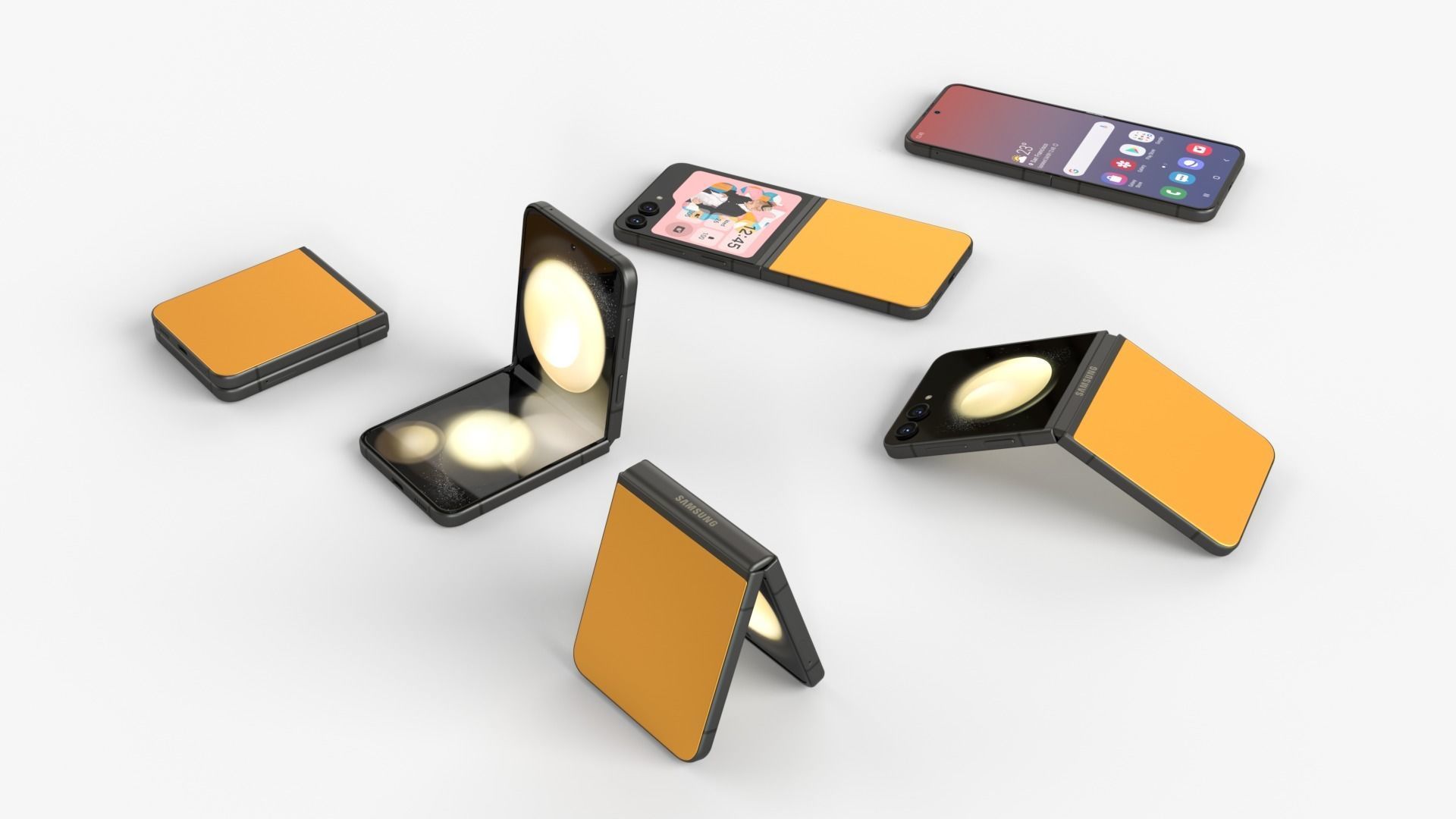 Full Collection Samsung Galaxy Z Flip 5 3D model_13