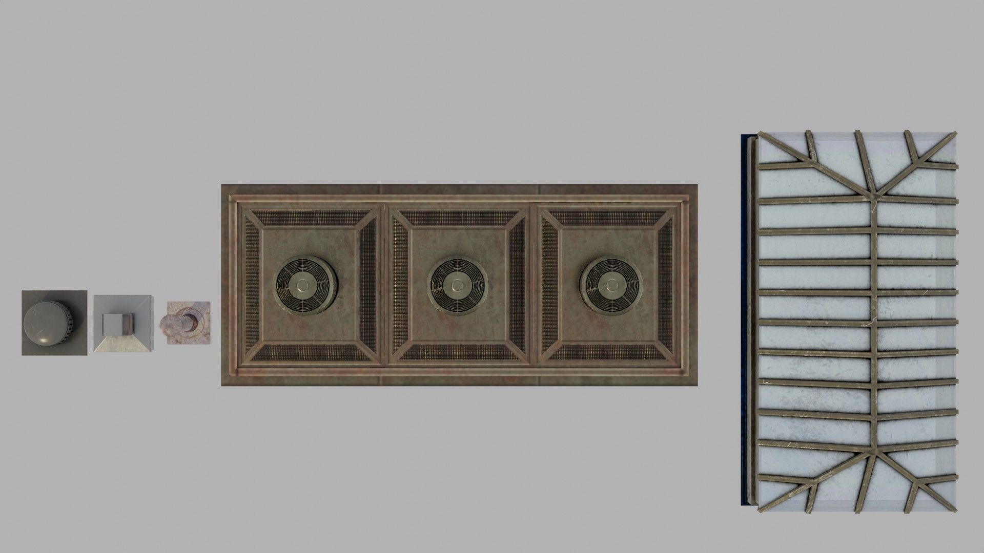 RoofTopProps Low-poly 3D model_2