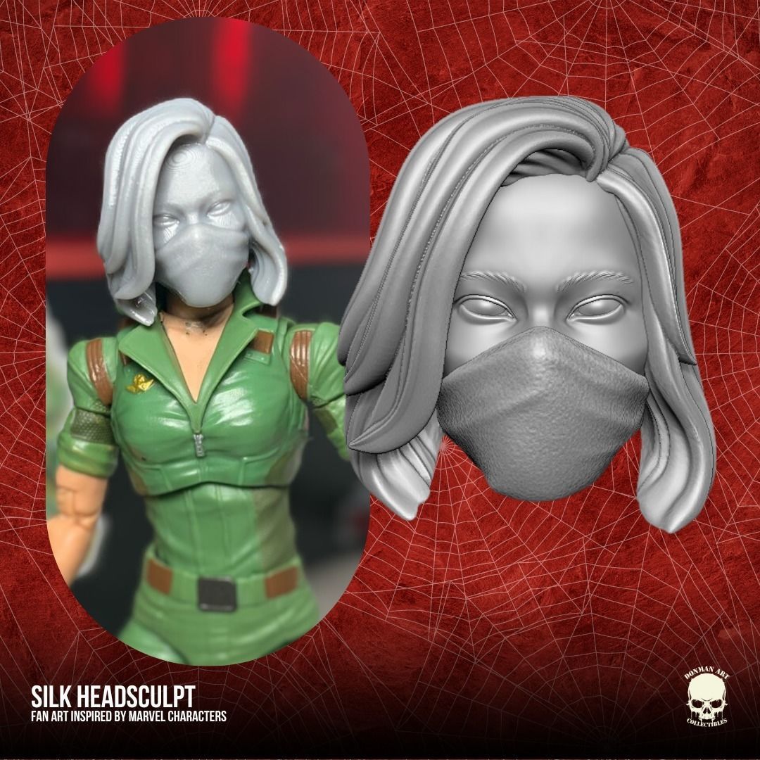 Silk Fan Art 3D printable File For Action Figure 3D print model_20