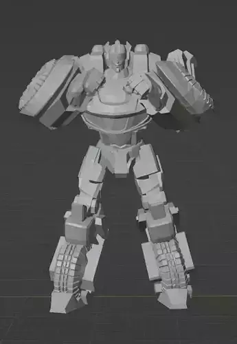 Jazz Fall of Cybertron pose 3 3D print model