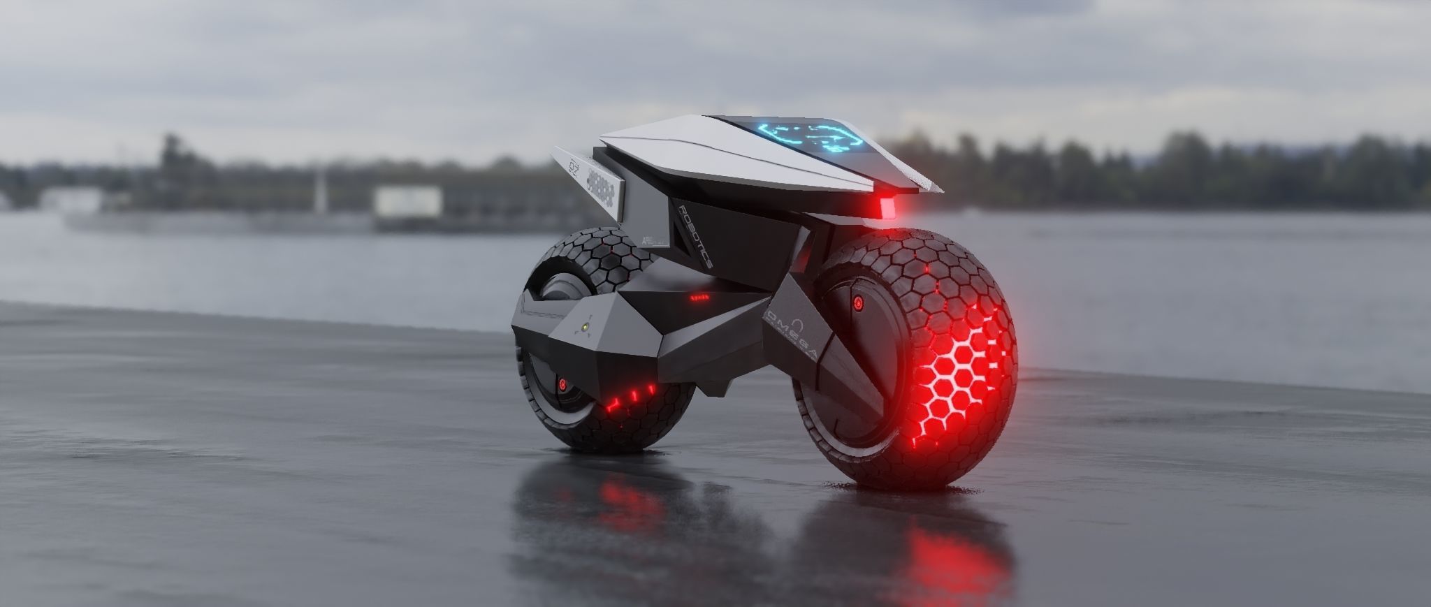 motorcycle robot 3D model_15