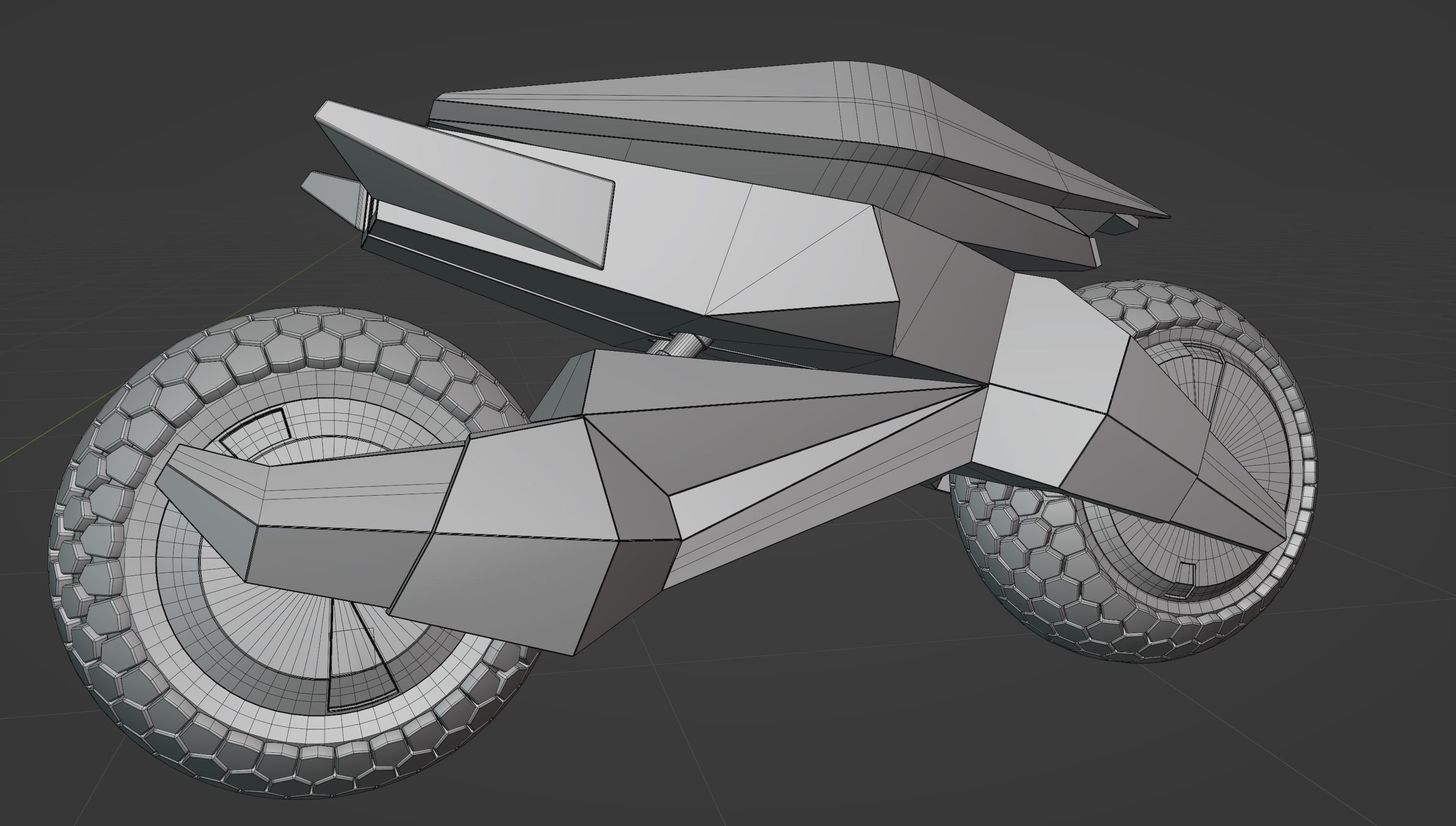 motorcycle robot 3D model_25