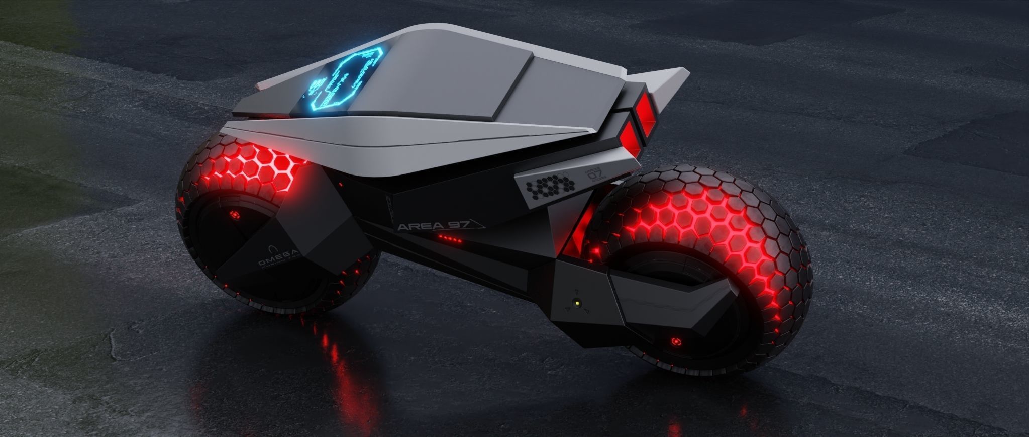 motorcycle robot 3D model_7