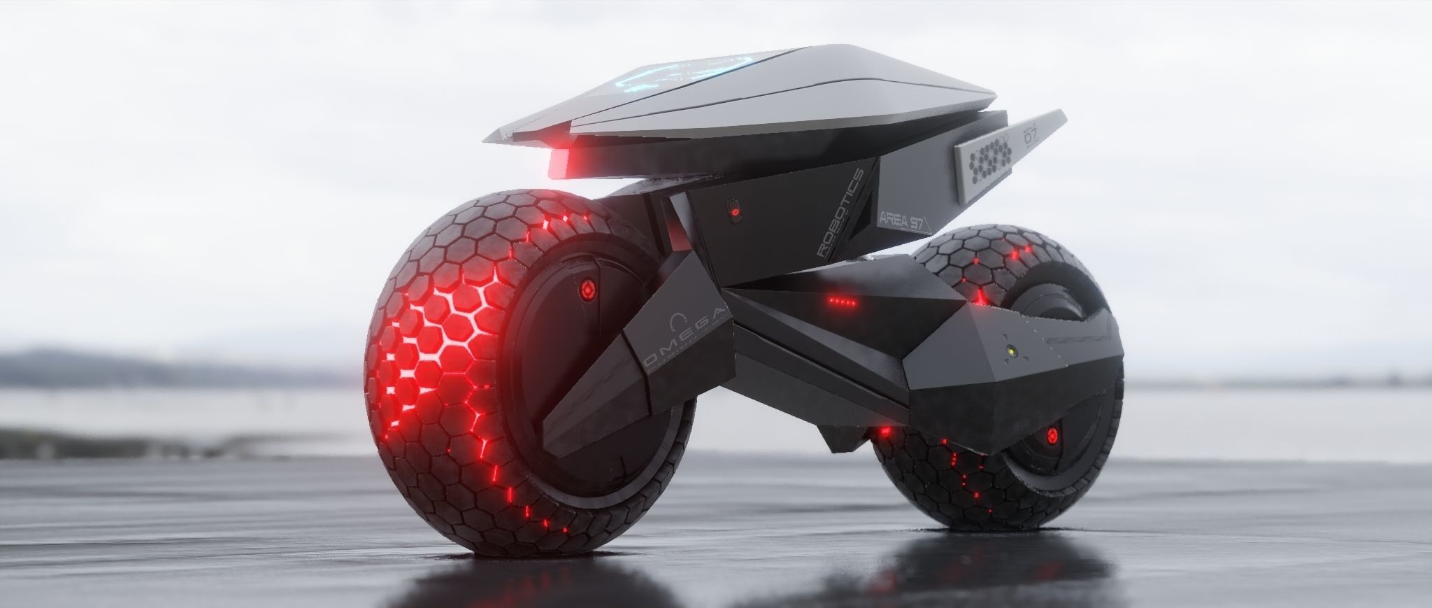 motorcycle robot 3D model_14