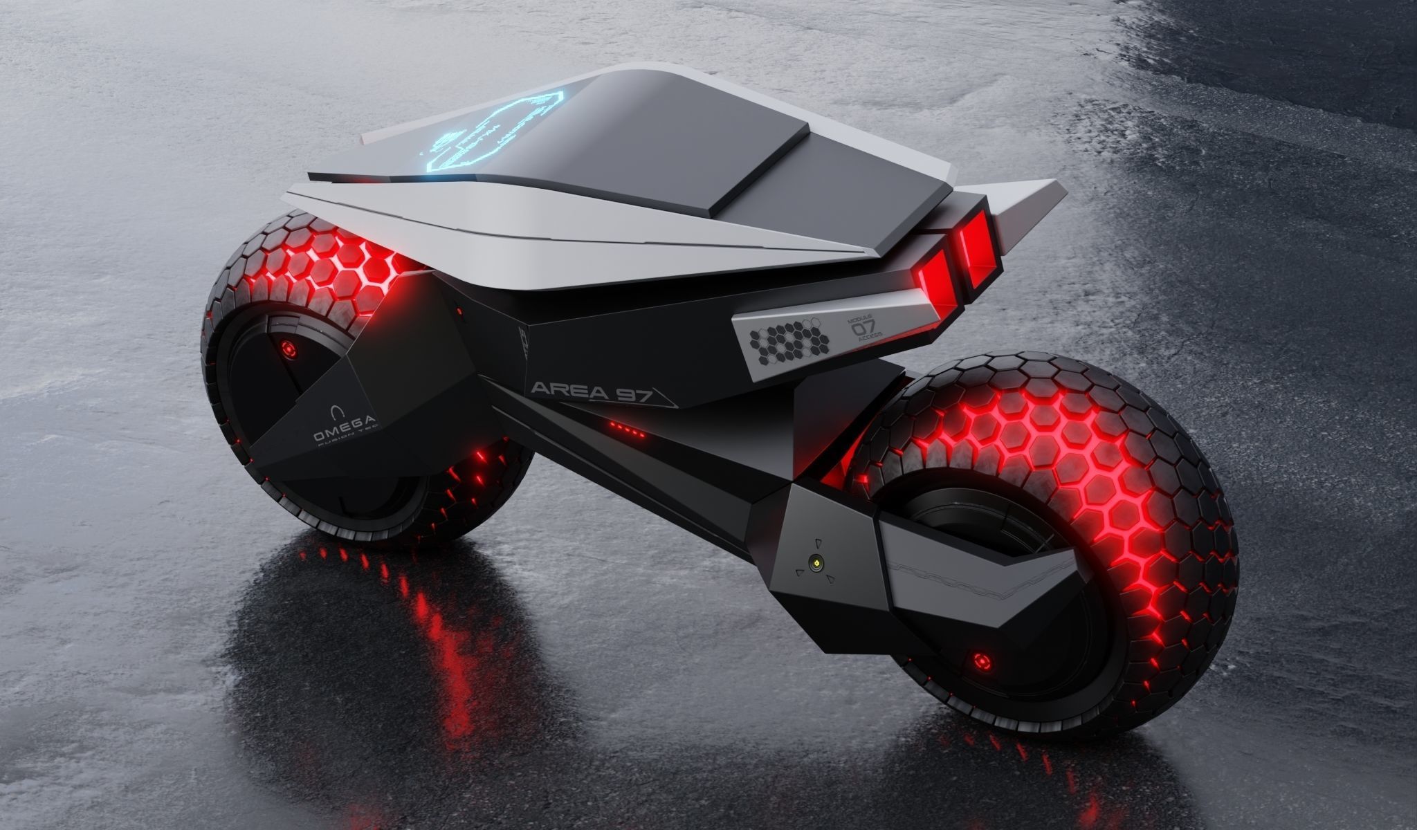 motorcycle robot 3D model_20