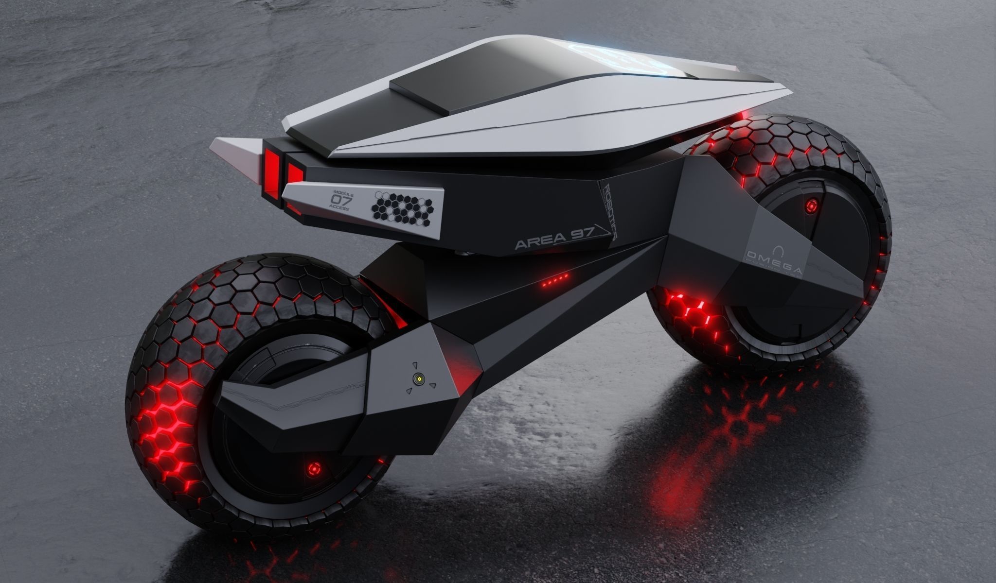 motorcycle robot 3D model_18