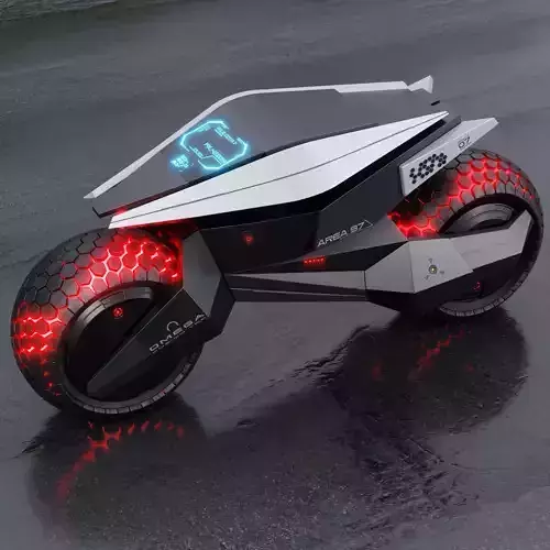 motorcycle robot 3D model
