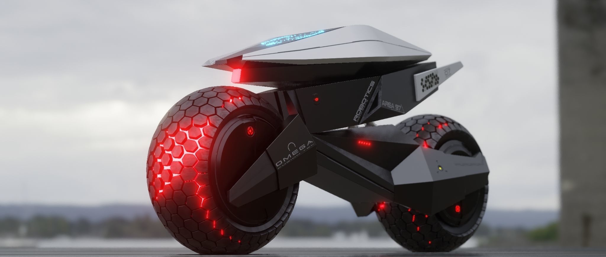 motorcycle robot 3D model_16