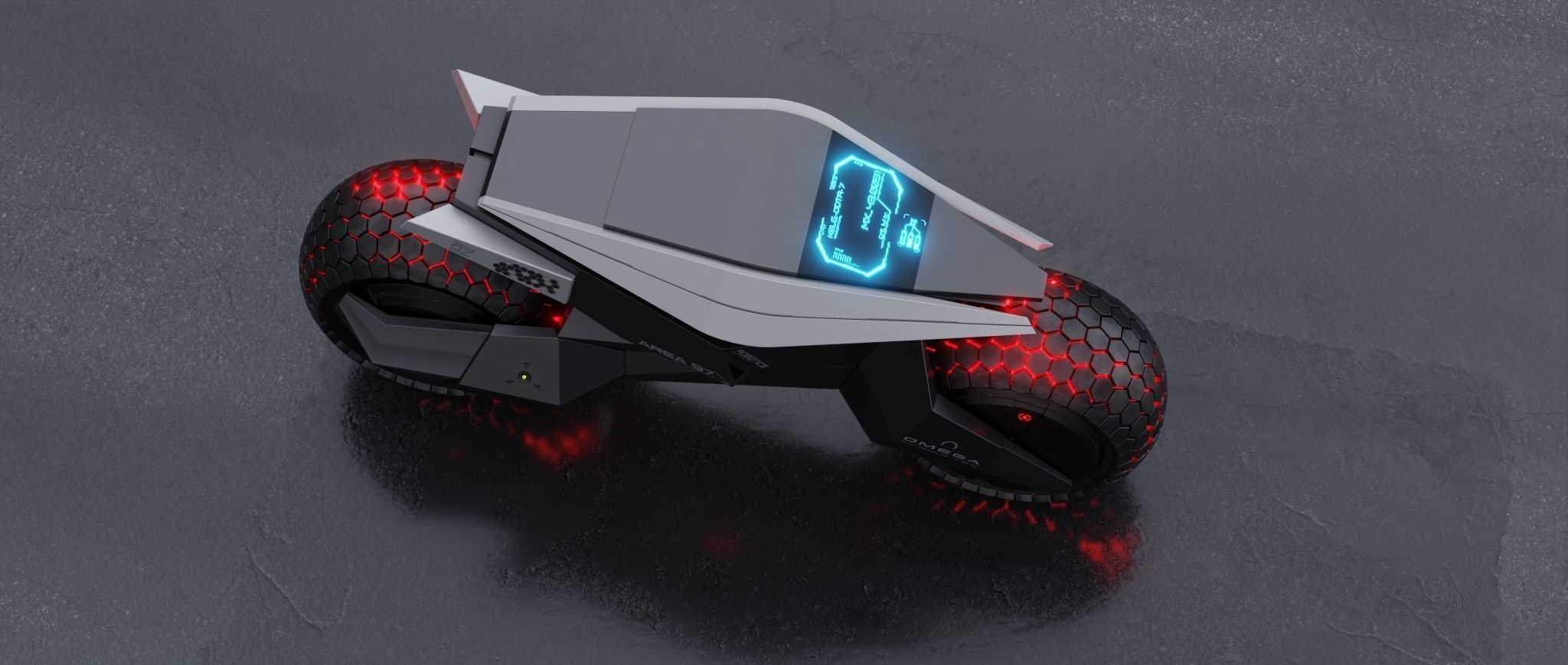 motorcycle robot 3D model_8