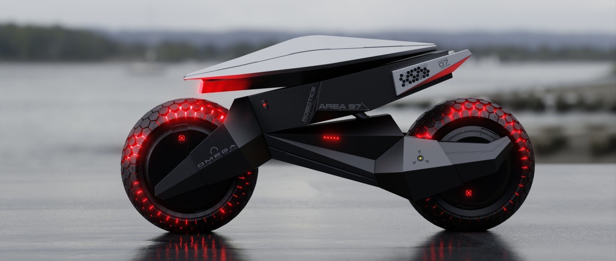 motorcycle robot 3D model_12