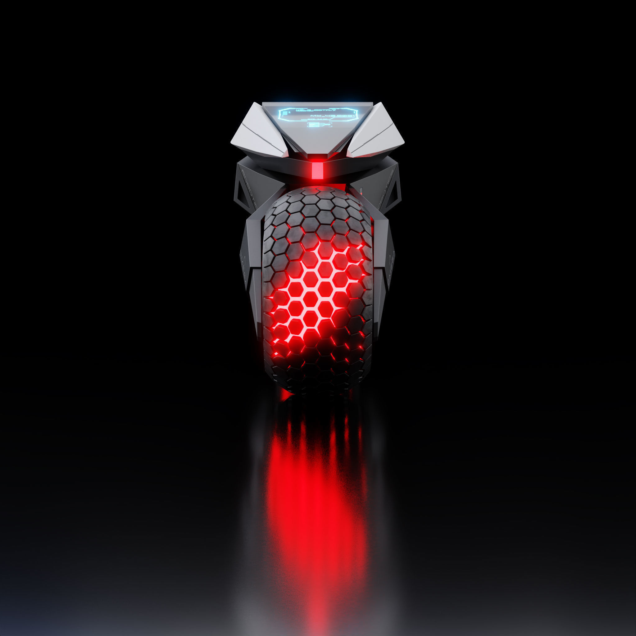 motorcycle robot 3D model_3
