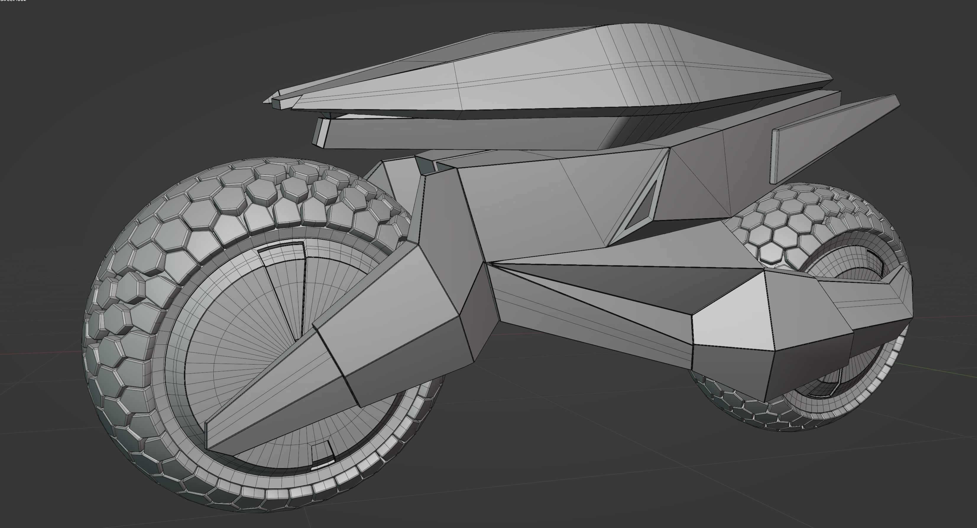 motorcycle robot 3D model_24