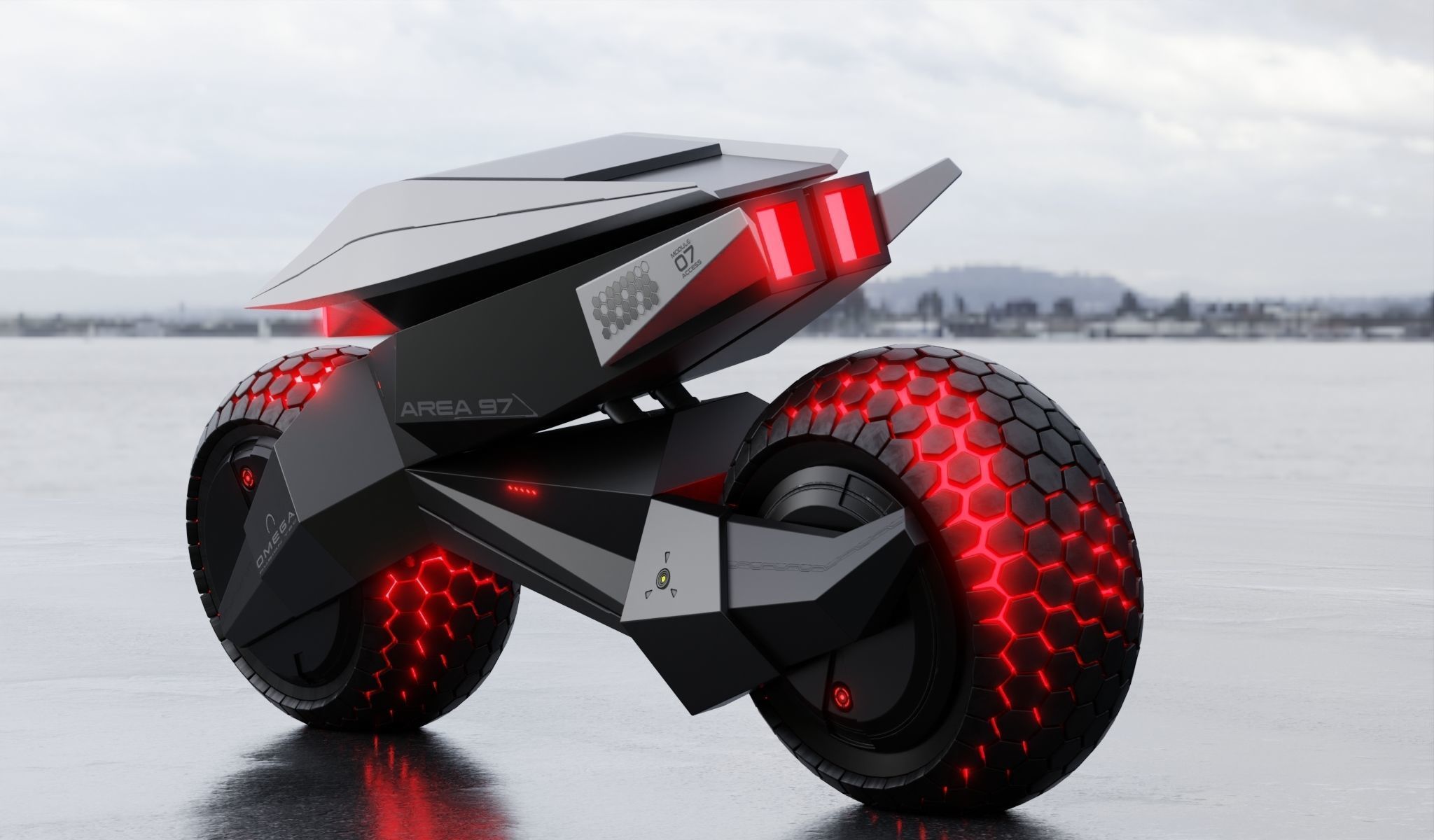 motorcycle robot 3D model_19