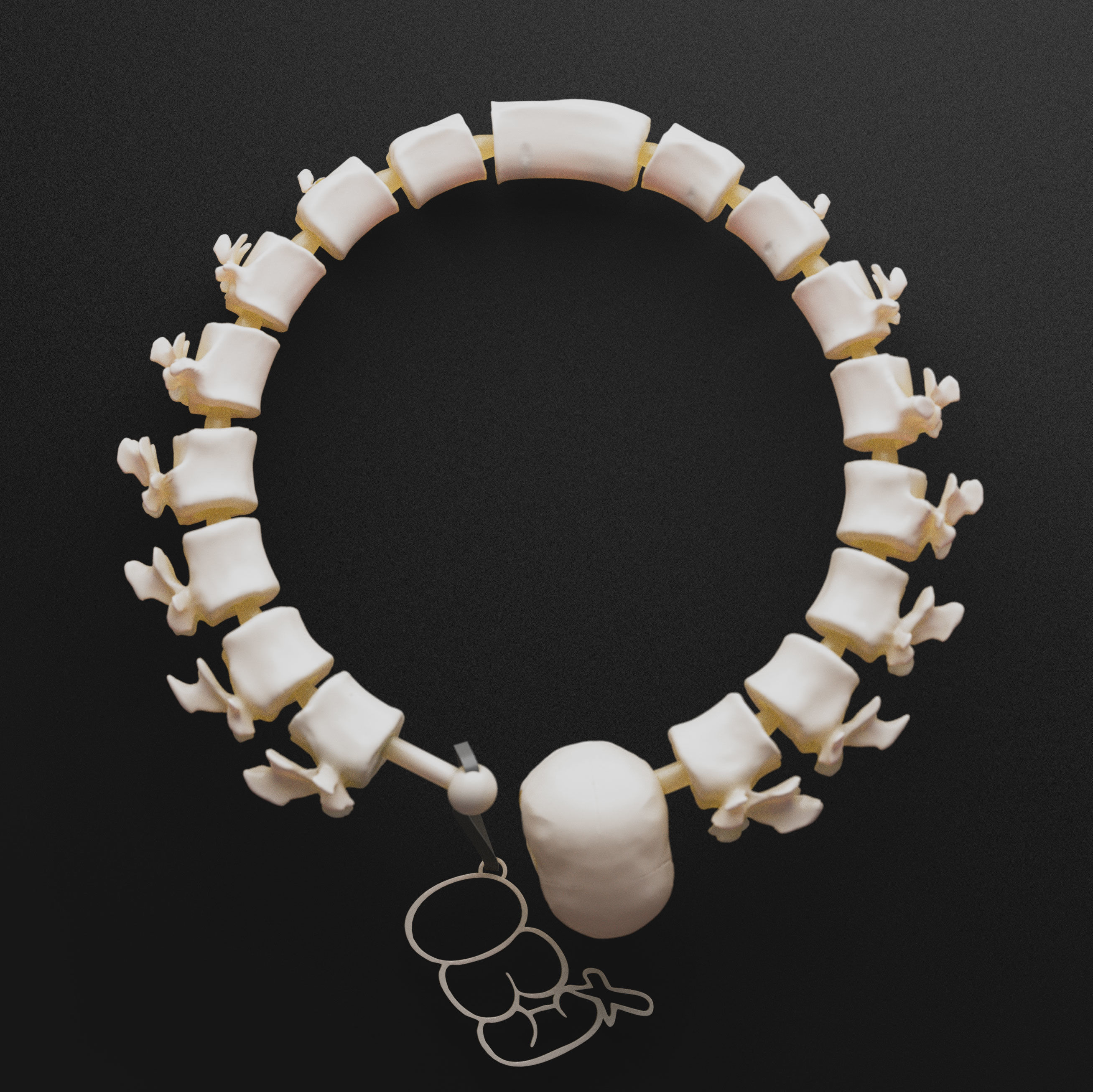Skull - Bracelet 3D print model_1