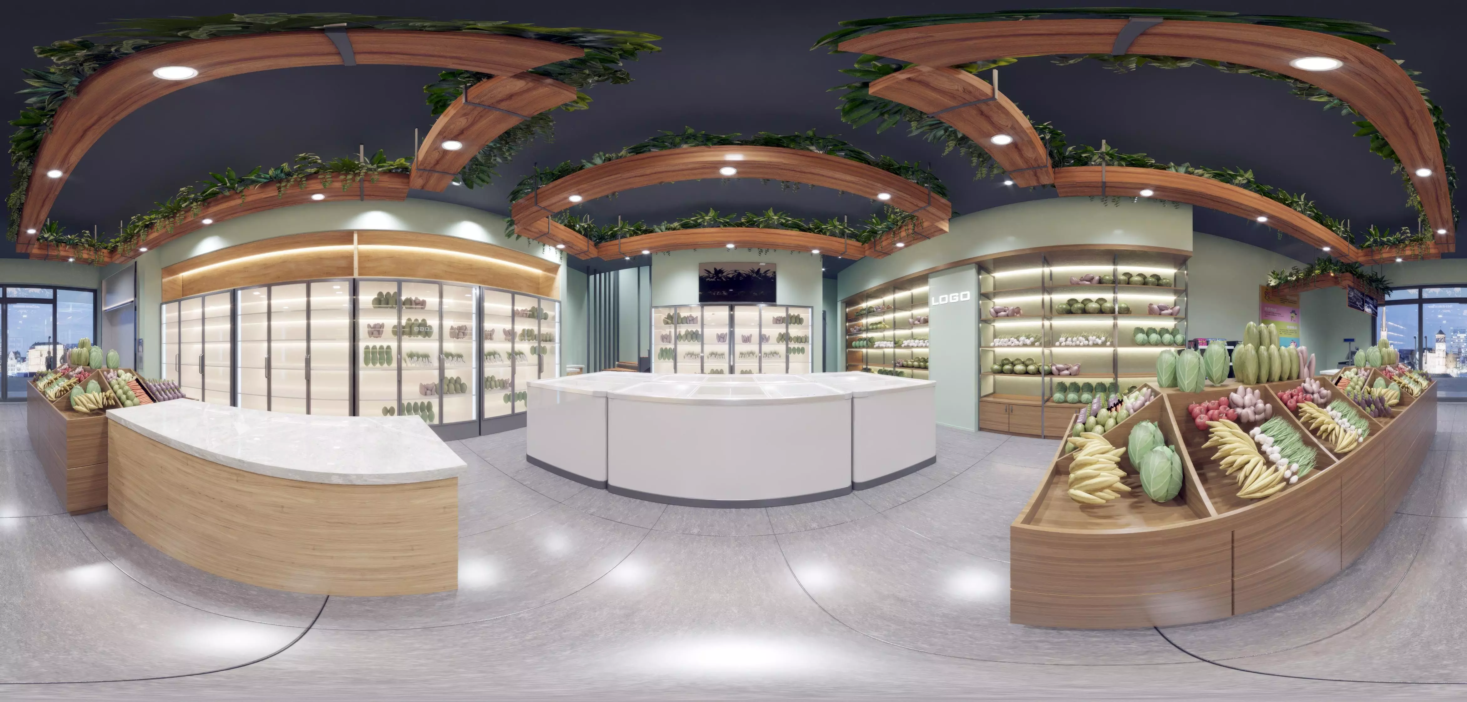 Modern Store Vegetable 3D model