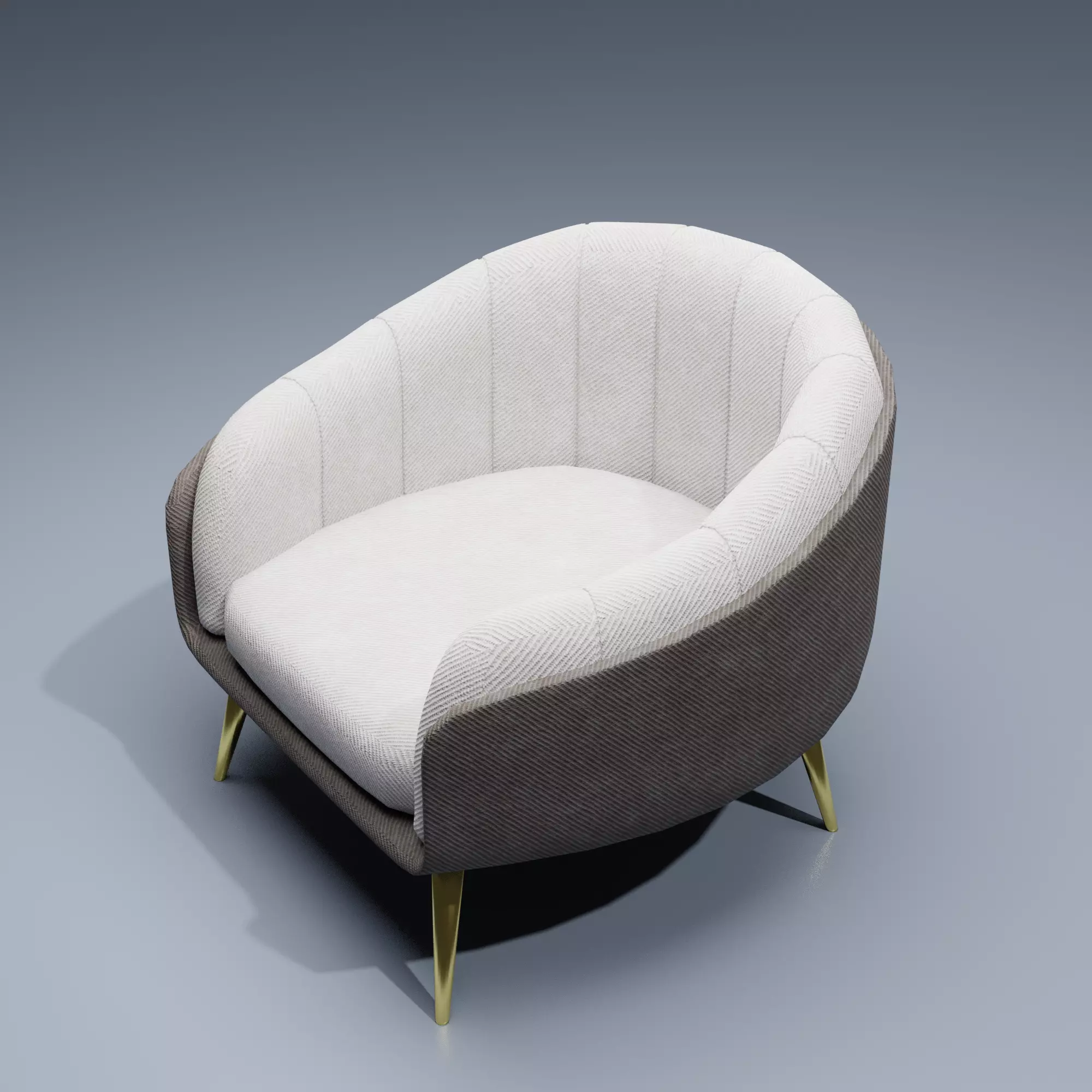 Chair Modern Low-poly 3D model_0