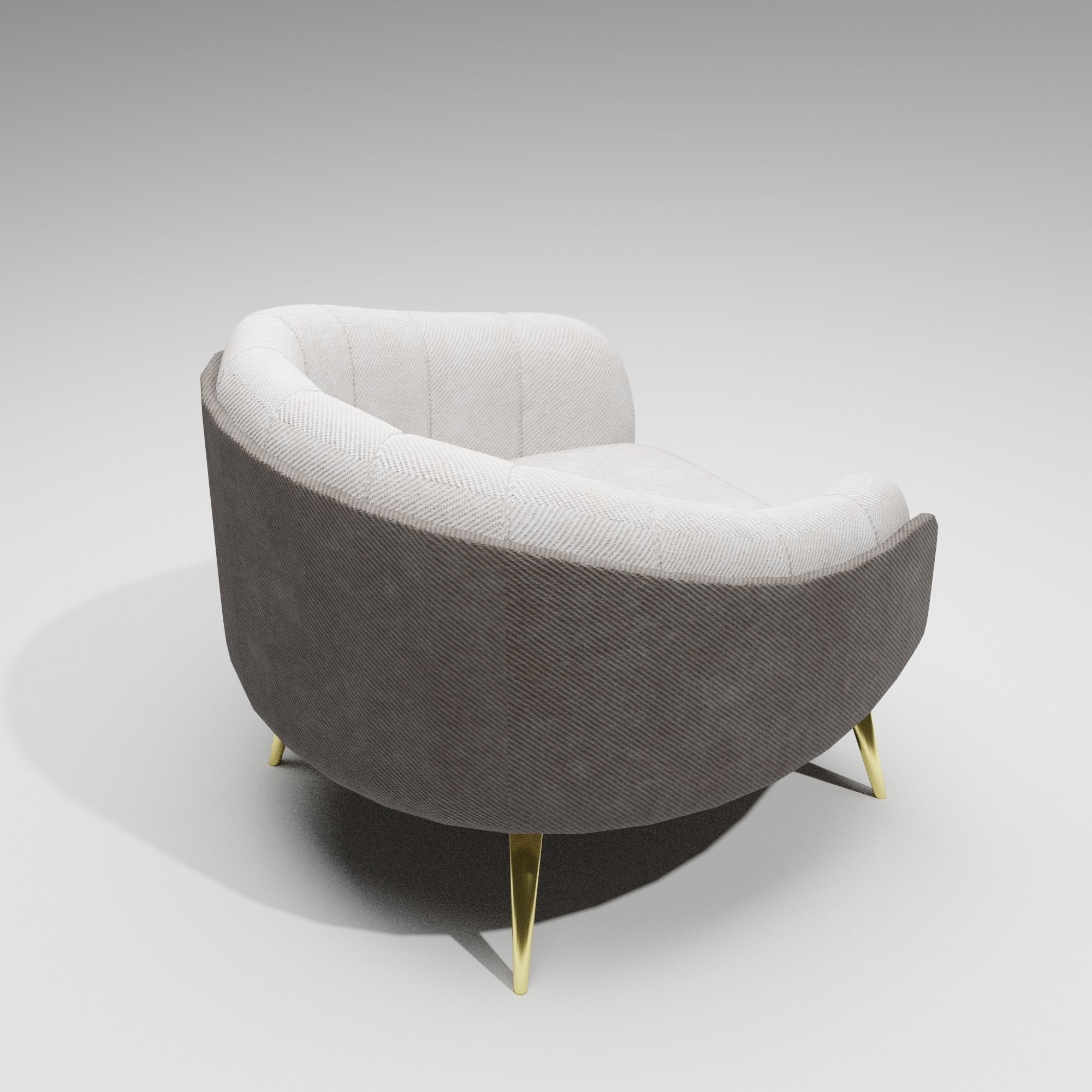 Chair Modern Low-poly 3D model_1