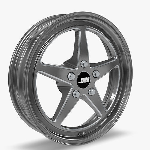 JMS Avenger Series Race Front Wheel Polished 3D model 3
