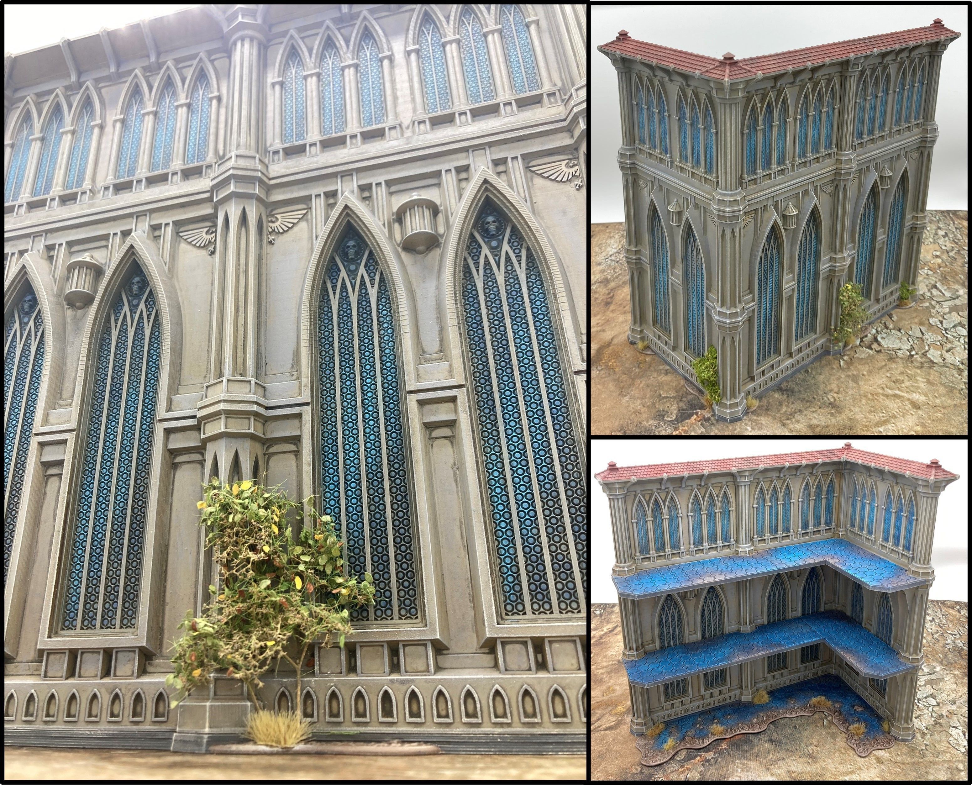 Tabletop Terrain Gothik Ruin Building 3D print model_2