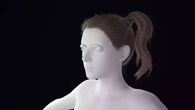 Realistic Female Hair