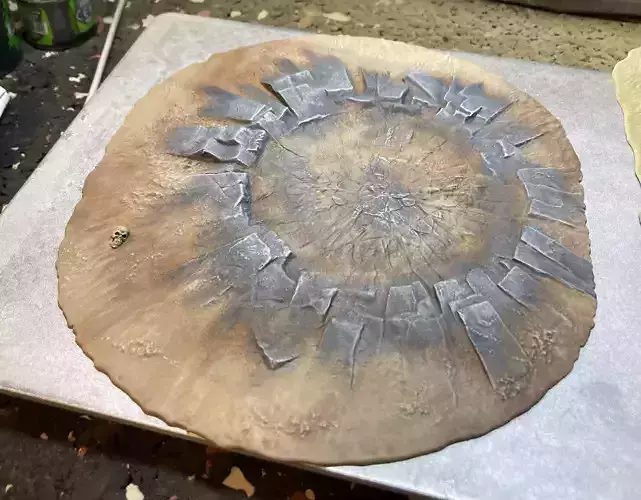 Tabletop Terrain Crater 3D print model