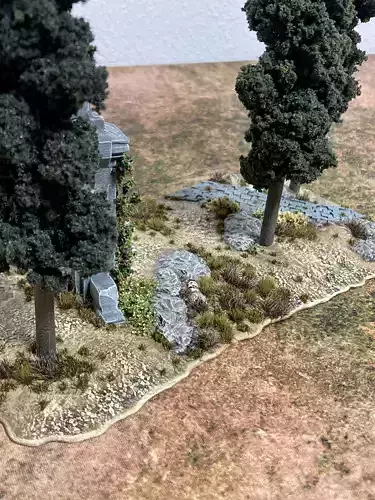 Tabletop Terrain Forest Woods Area Terrain 3D print model