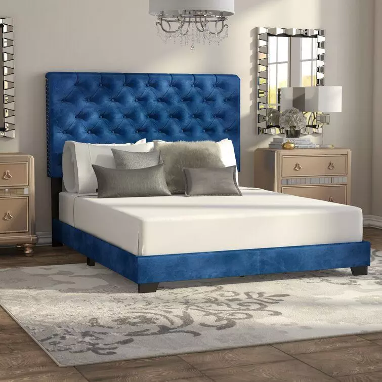 Circe Upholstered Bed 3D model_0