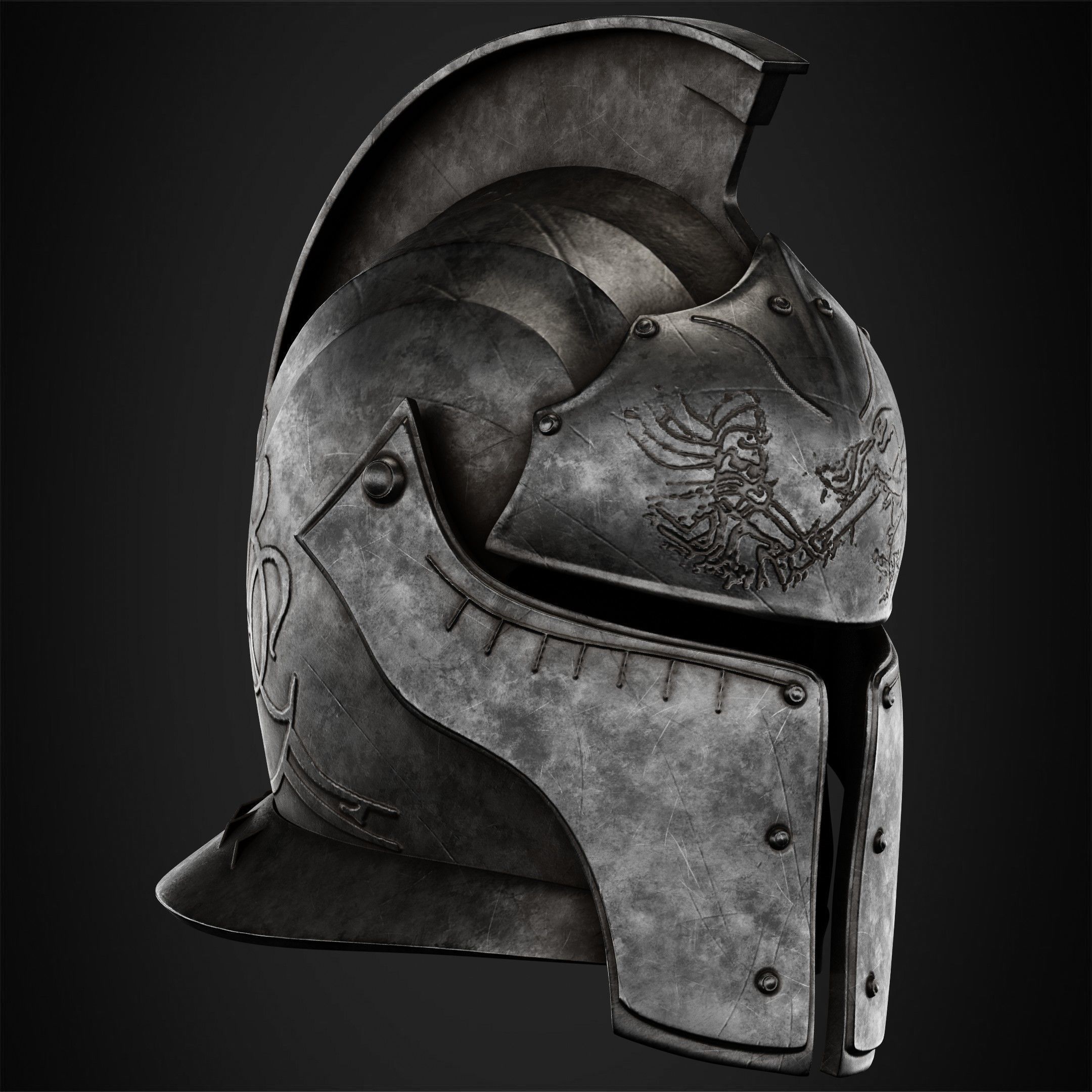 Dark Souls Faraam Helmet for Cosplay 3D print model_9