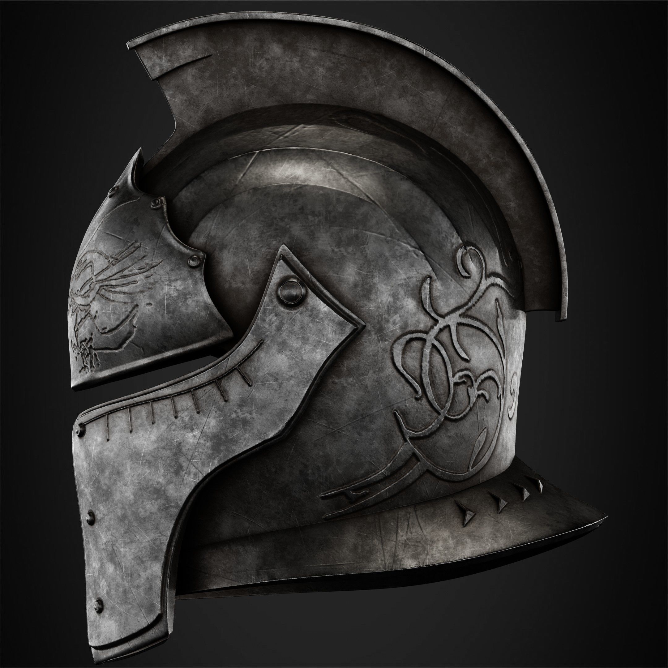 Dark Souls Faraam Helmet for Cosplay 3D print model_4