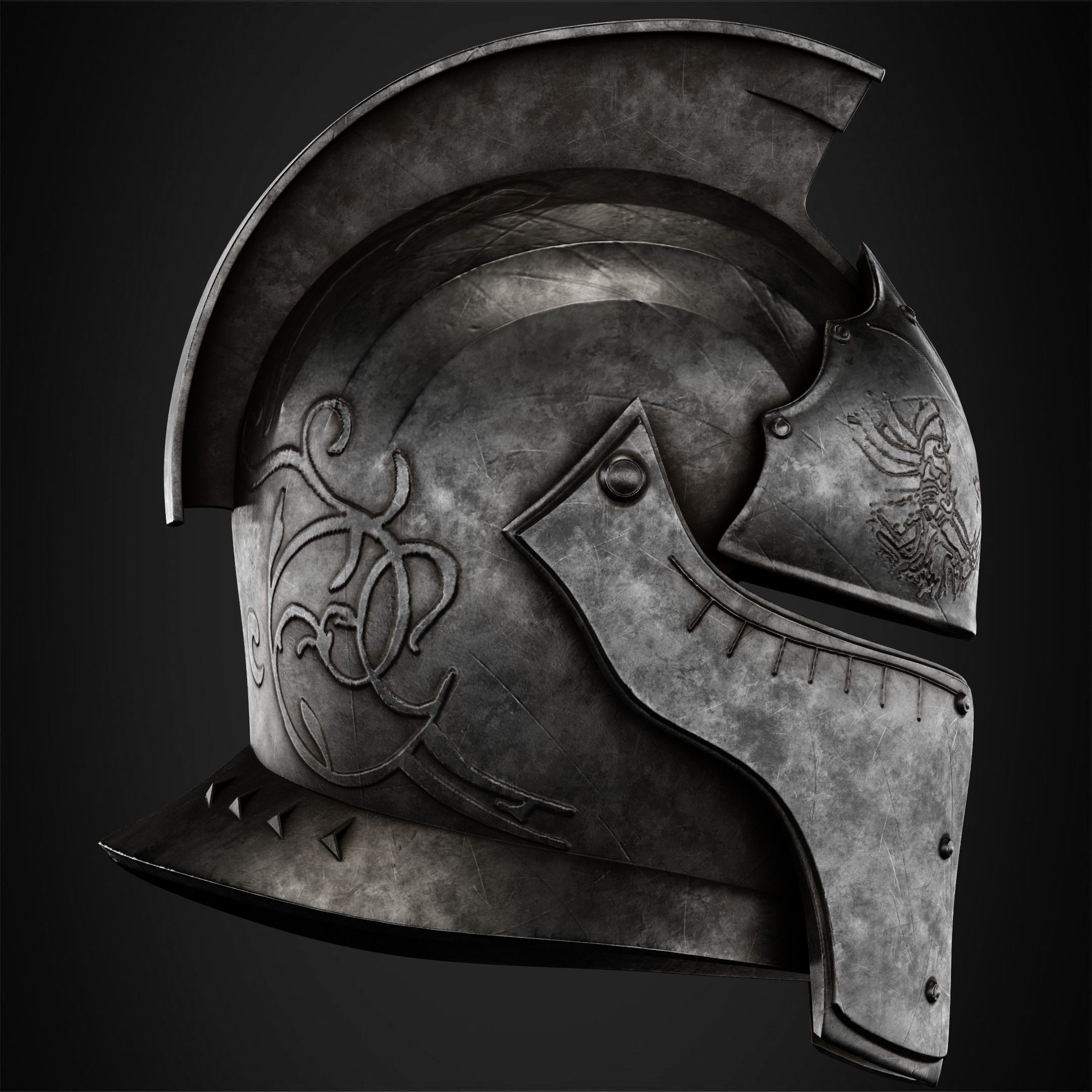 Dark Souls Faraam Helmet for Cosplay 3D print model_8