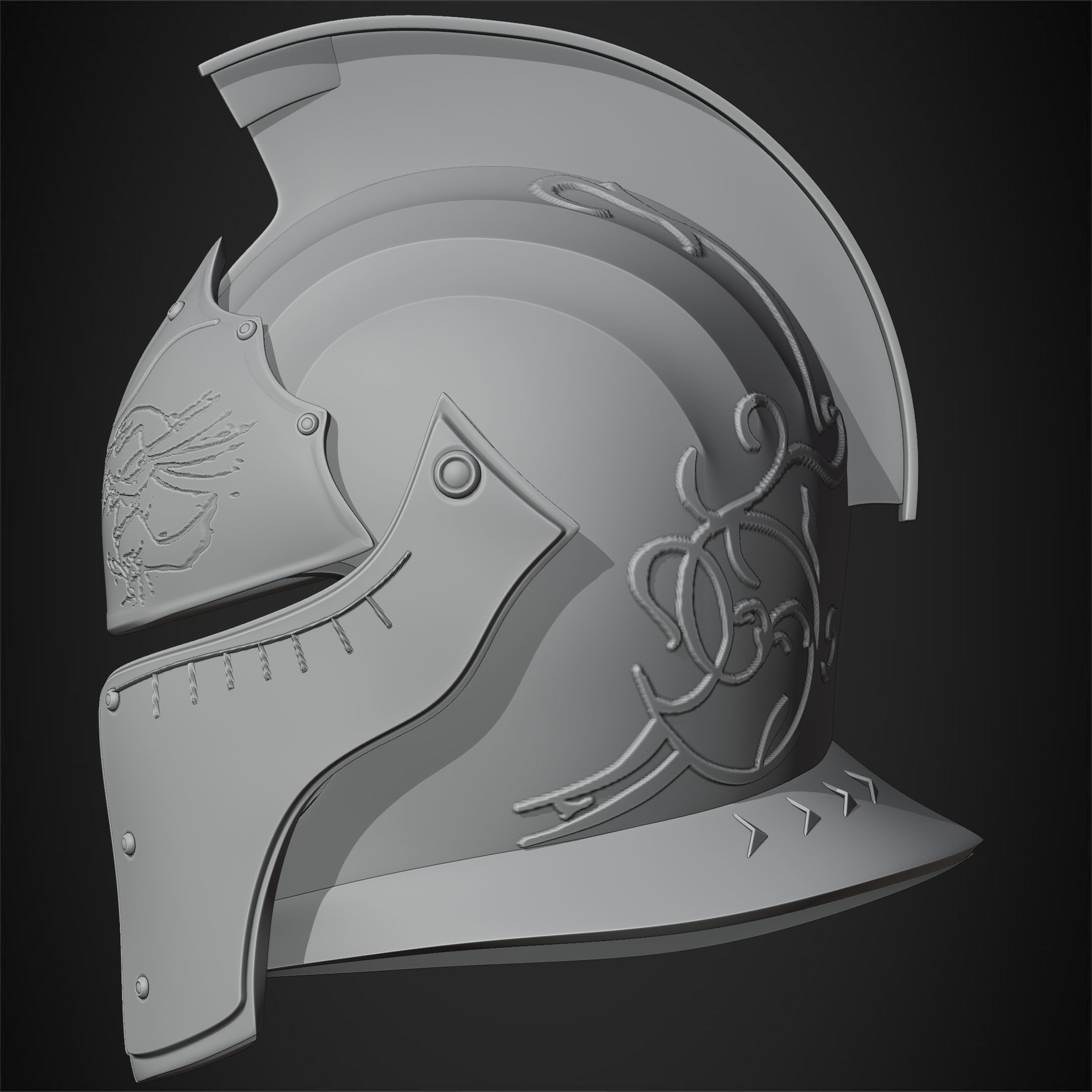 Dark Souls Faraam Helmet for Cosplay 3D print model_18