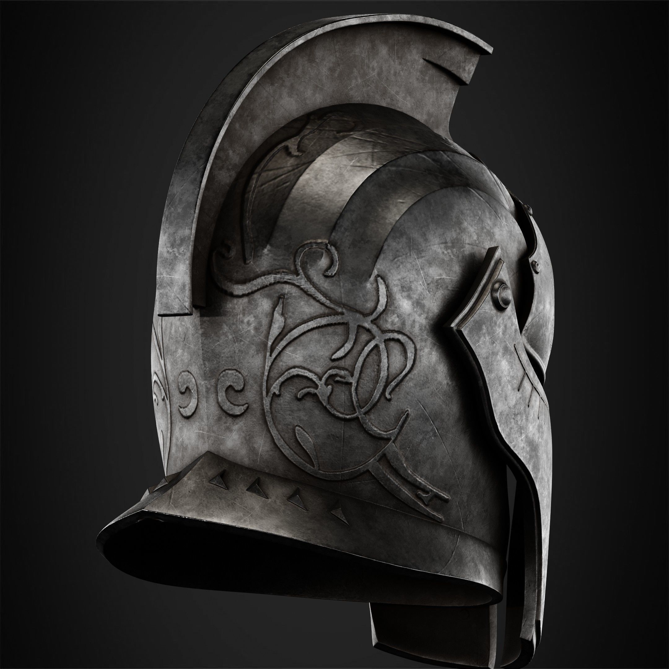 Dark Souls Faraam Helmet for Cosplay 3D print model_7