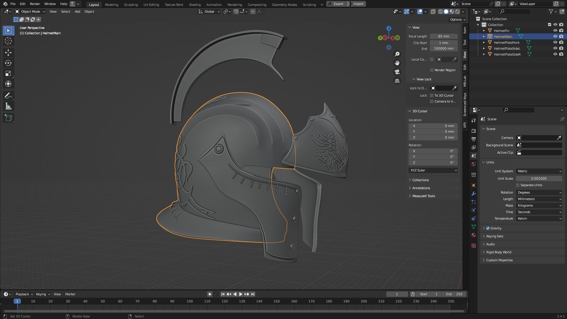 Dark Souls Faraam Helmet for Cosplay 3D print model_11