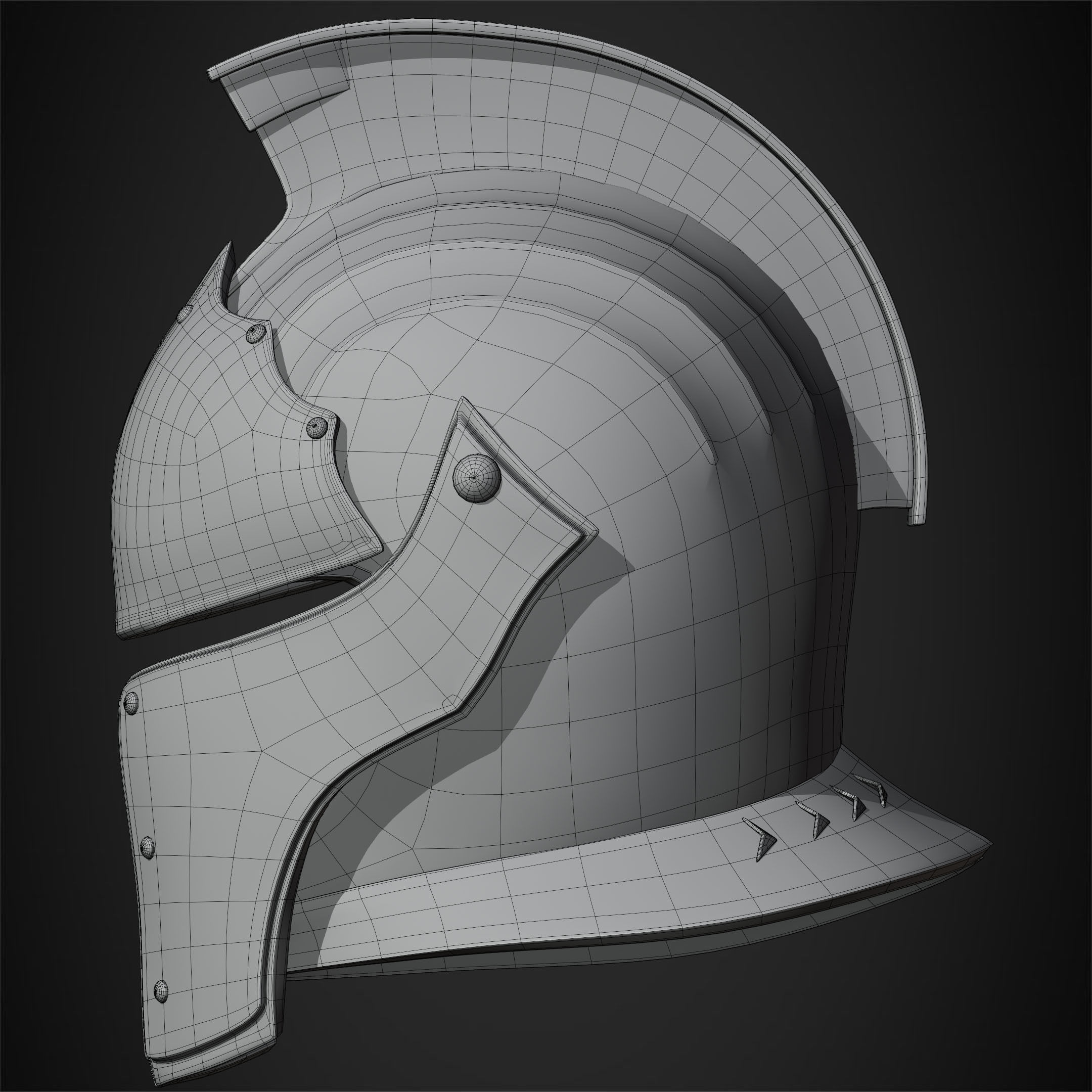 Dark Souls Faraam Helmet for Cosplay 3D print model_19