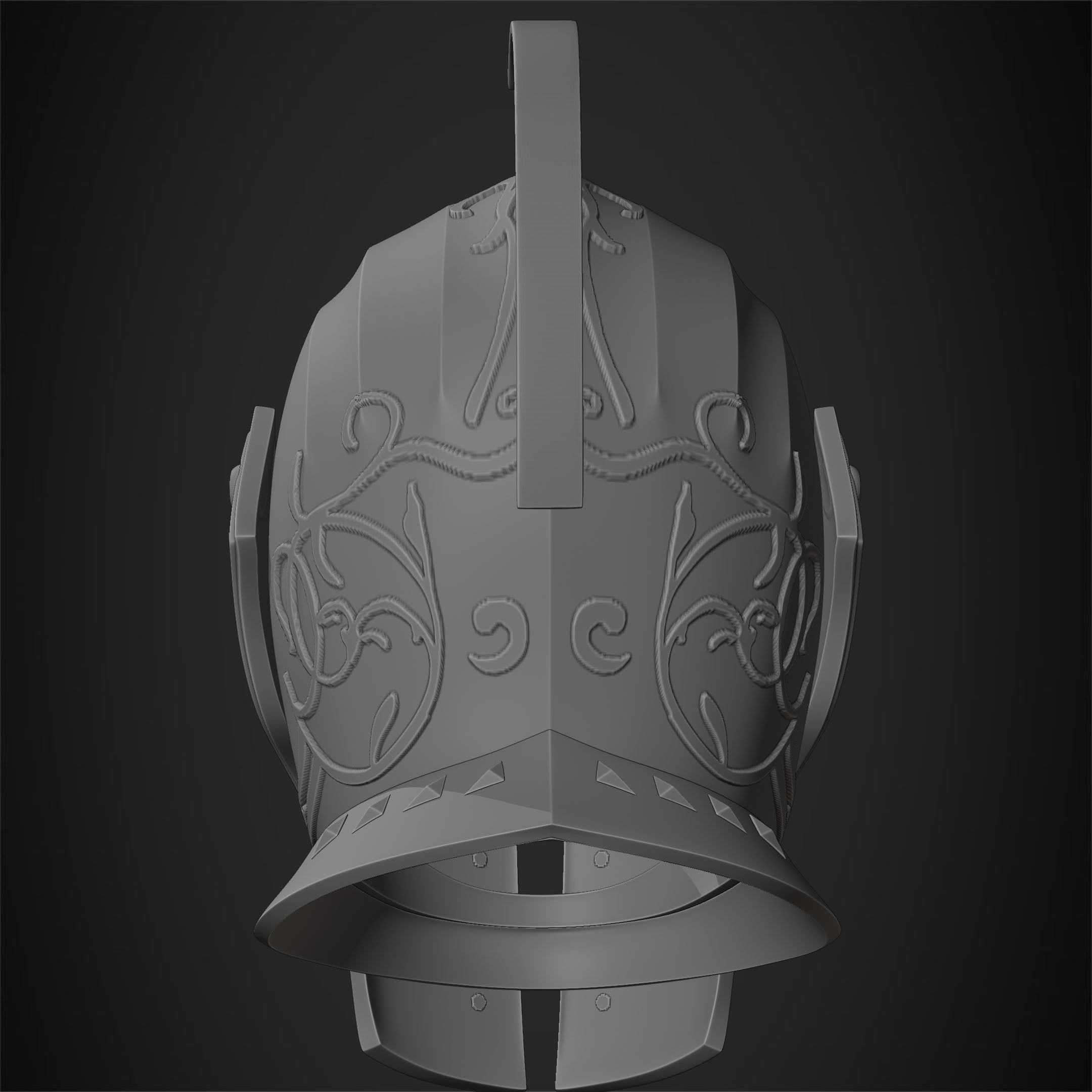 Dark Souls Faraam Helmet for Cosplay 3D print model_16