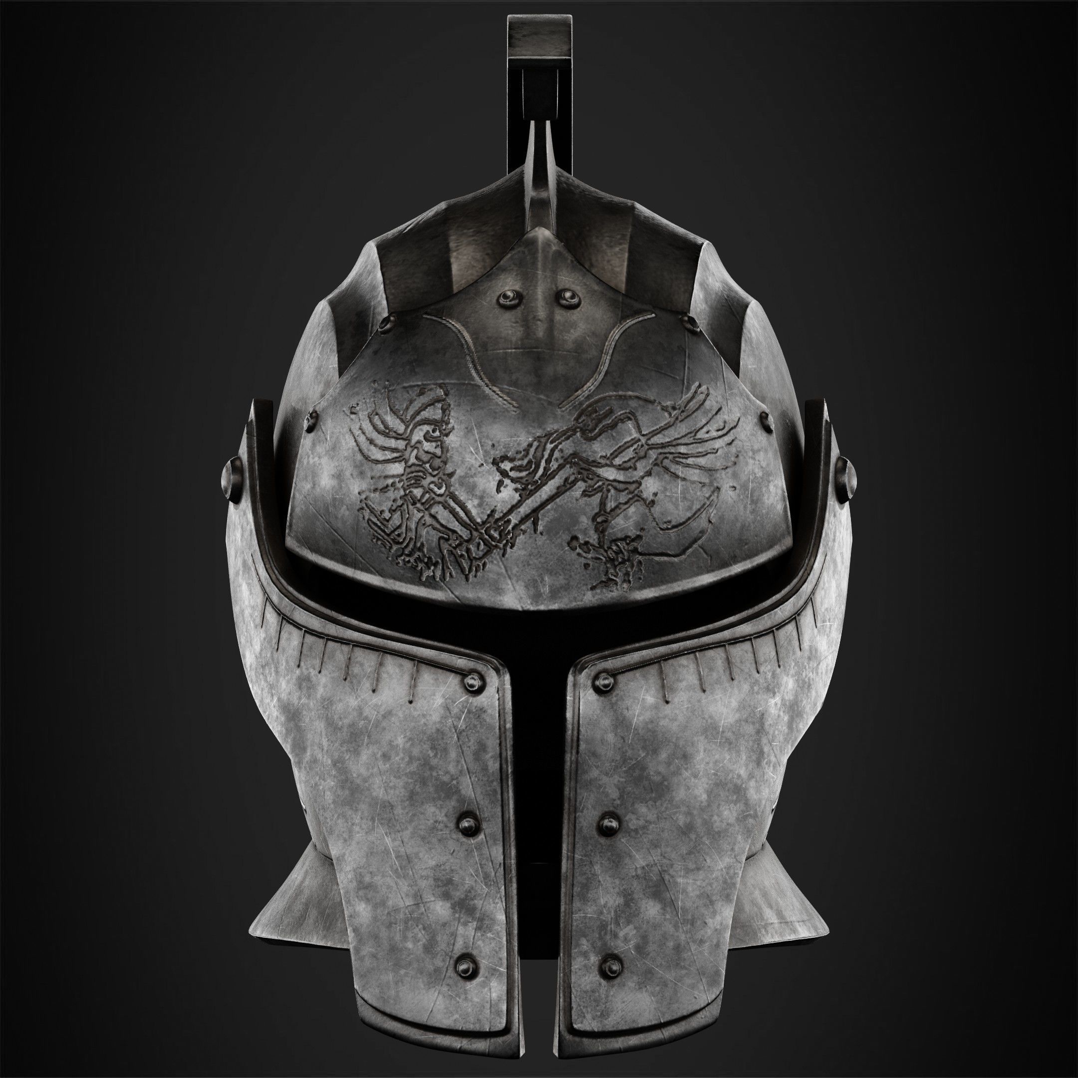 Dark Souls Faraam Helmet for Cosplay 3D print model_2