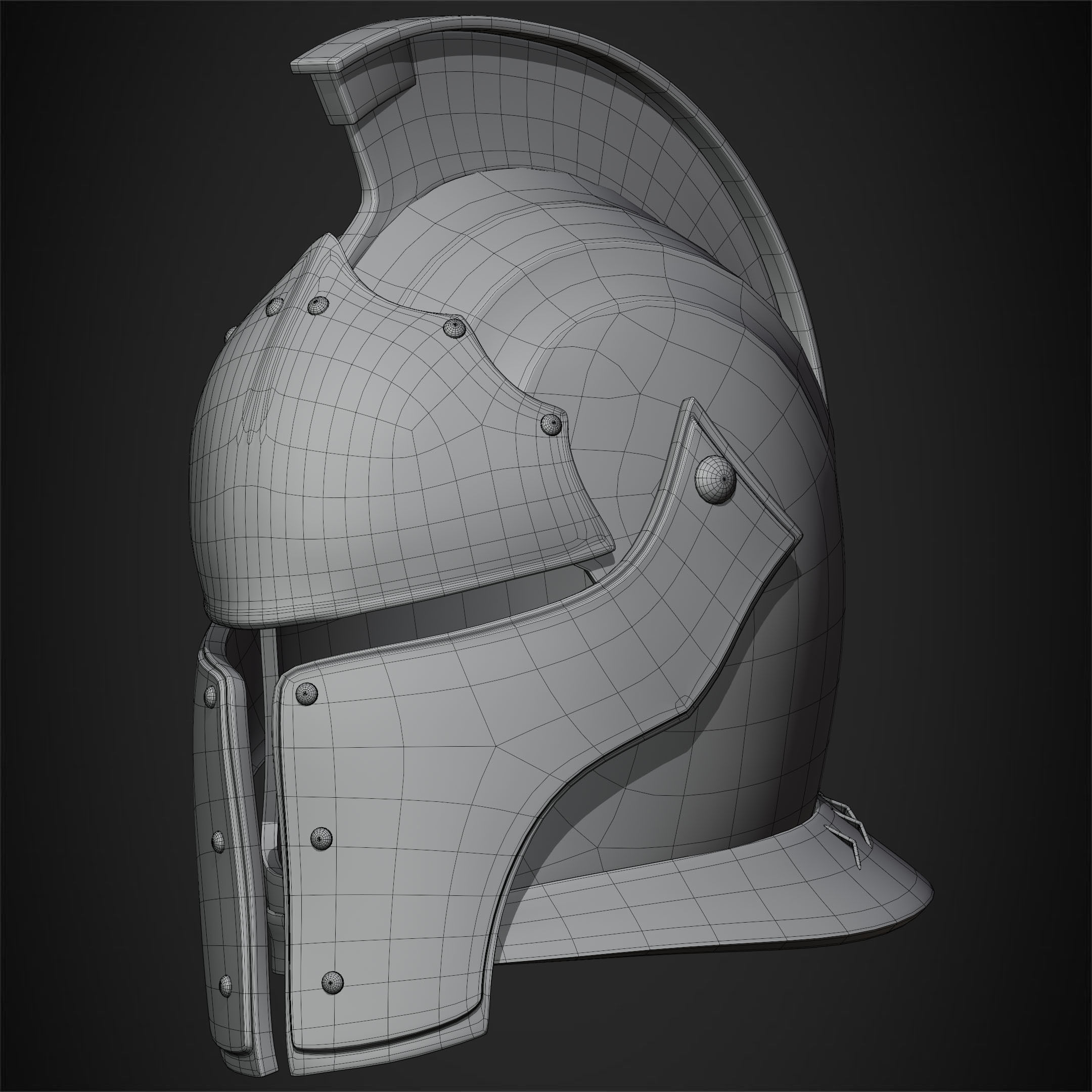 Dark Souls Faraam Helmet for Cosplay 3D print model_15